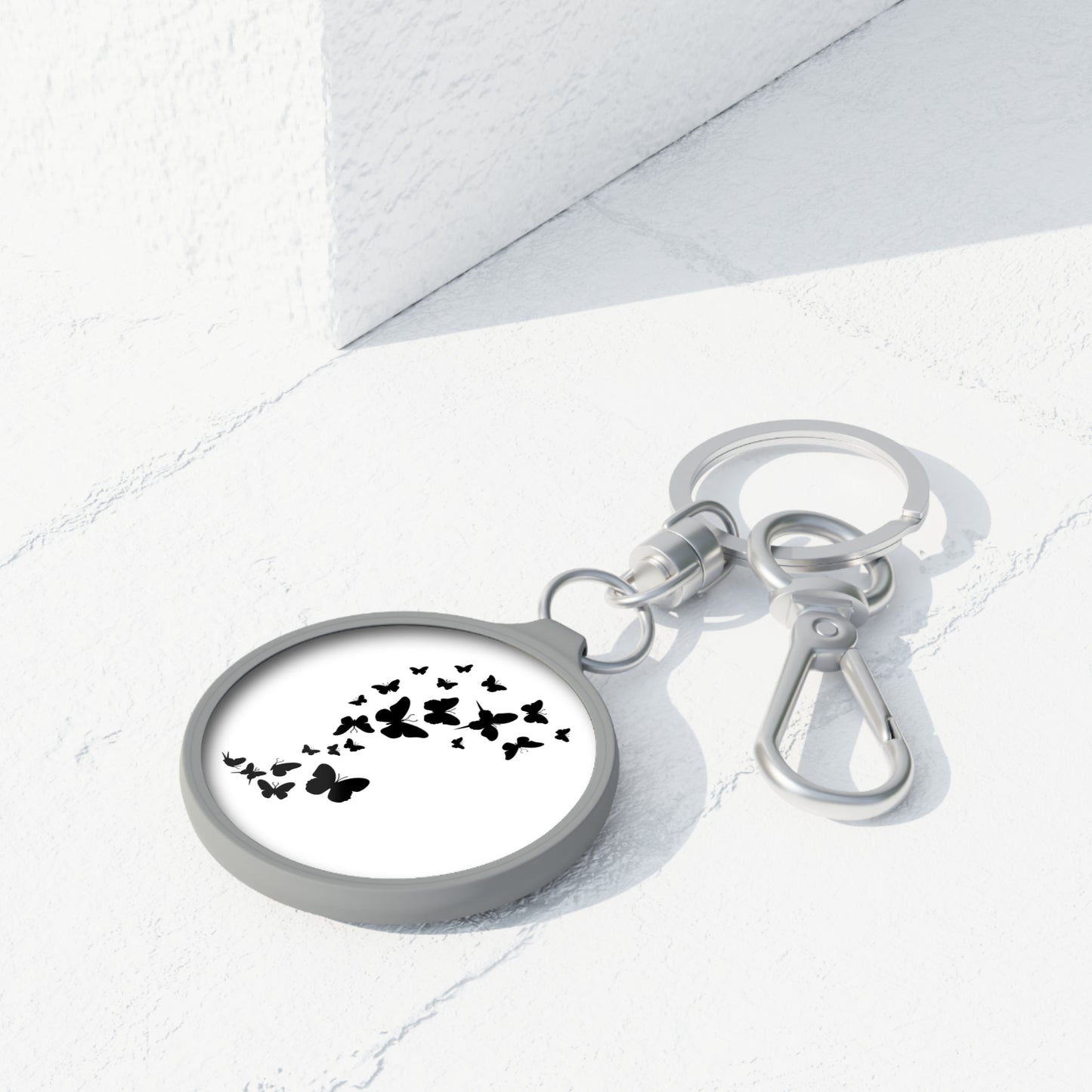 SCHMETTERLINGE • Edler Luxus Schlüsselanhänger mit Karabiner für Frauen & Männer