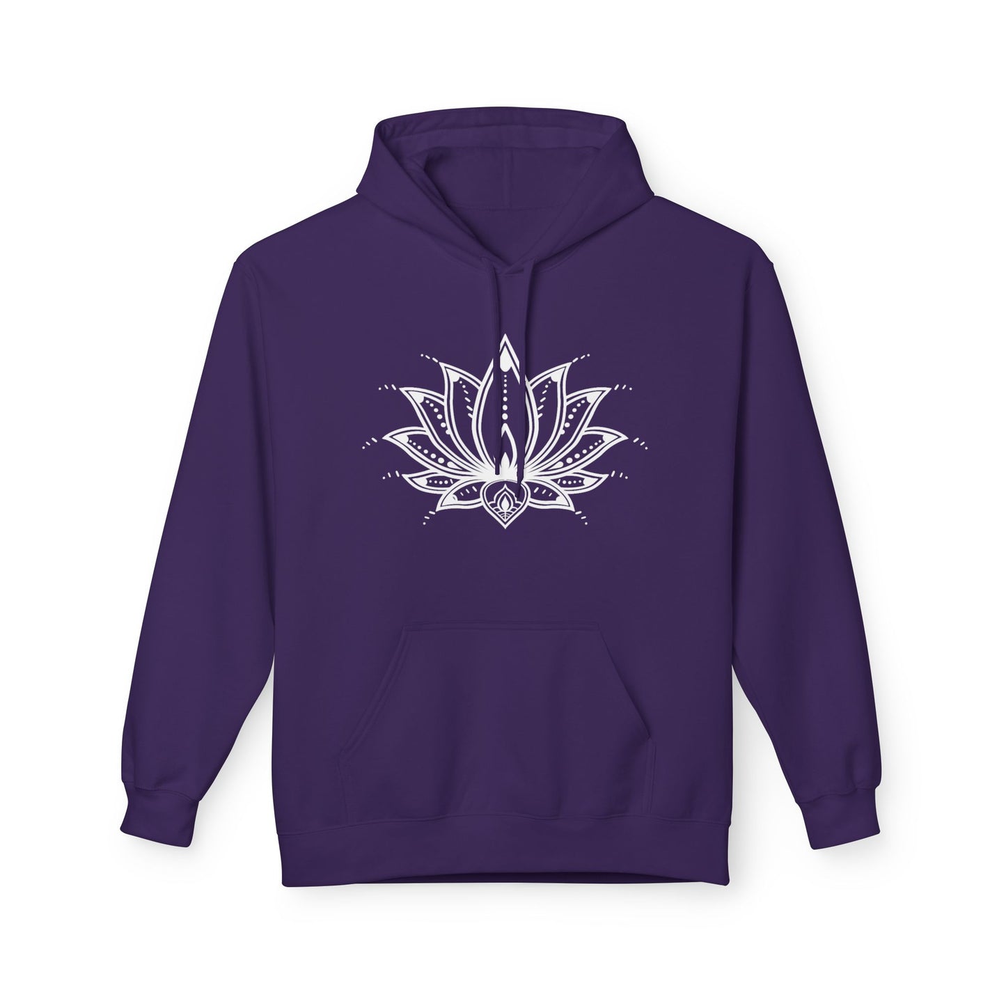 LOTUSBLUMEN ZEICHNUNG • Blumenmotiv Yoga Fitness Hoodie für Damen & Herren Kuschelpullover • Baumwolle 🌿