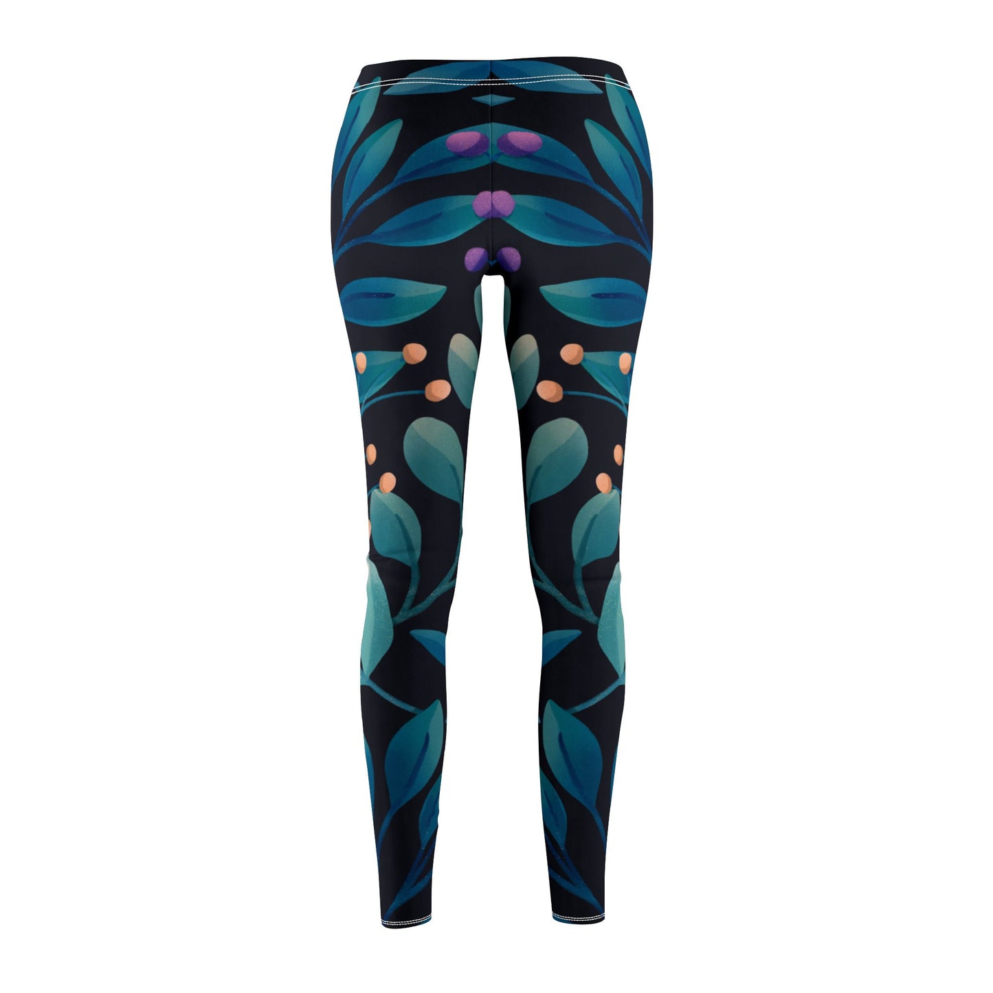 BLUMENMUSTER PFLANZENBLÄTTER DSCHUNGEL Damen Leggings • Beste Leggings für Sport & Alltag