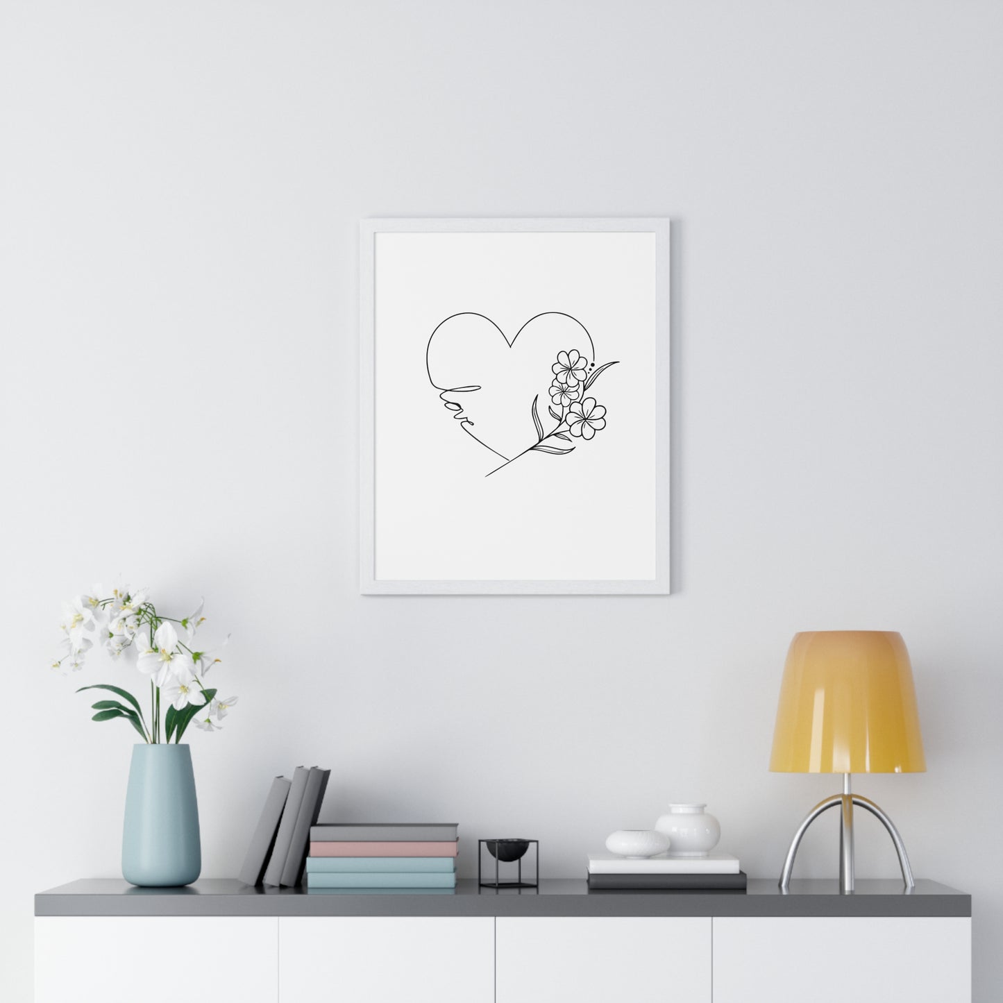 Vertical Framed Poster • Liebesbeweis Geschenk, LOVE Liebesbotschaft ❤️