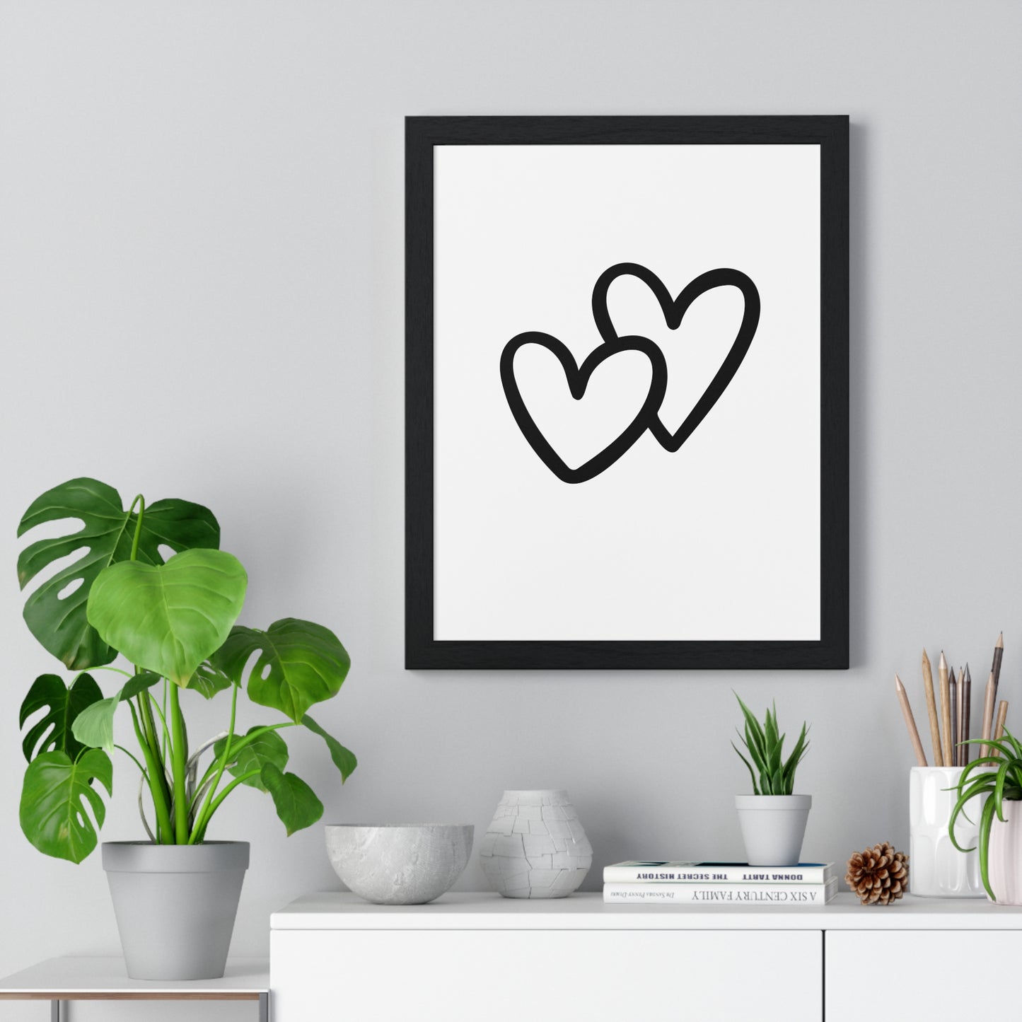 Vertical Framed Poster • Liebesbeweis Geschenk, LOVE Liebesbotschaft ❤️