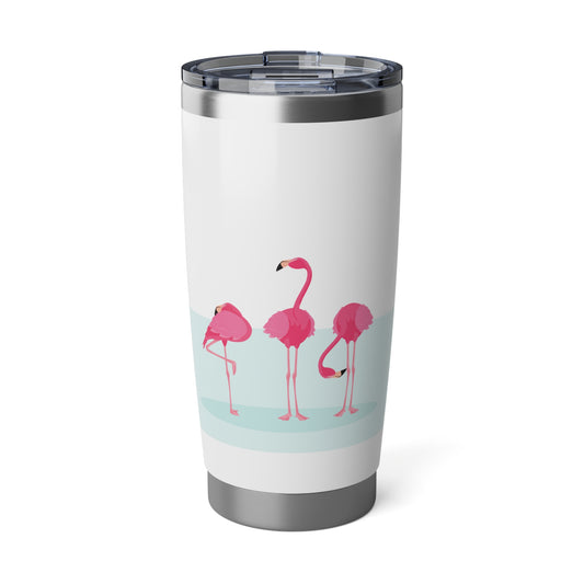 FLAMINGO PINK VOGEL ROSA COMIC LUSTIG • Thermo-Reisebecher XL • 590 ml • Tumbler Vagabond