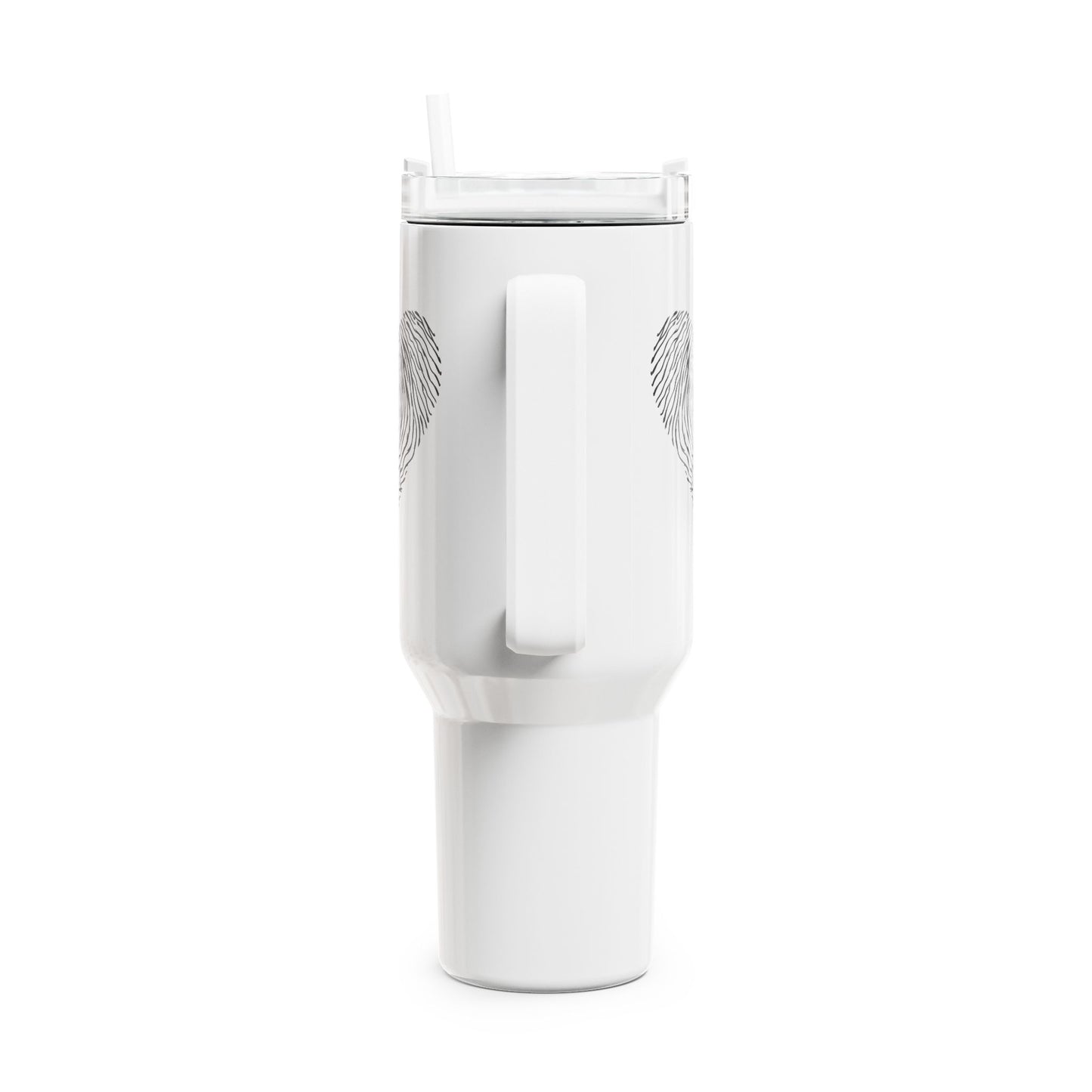 HERZ FINGERABDRUCK - Tumbler, 40oz  • Liebesbeweis Geschenk, LOVE Liebesbotschaft