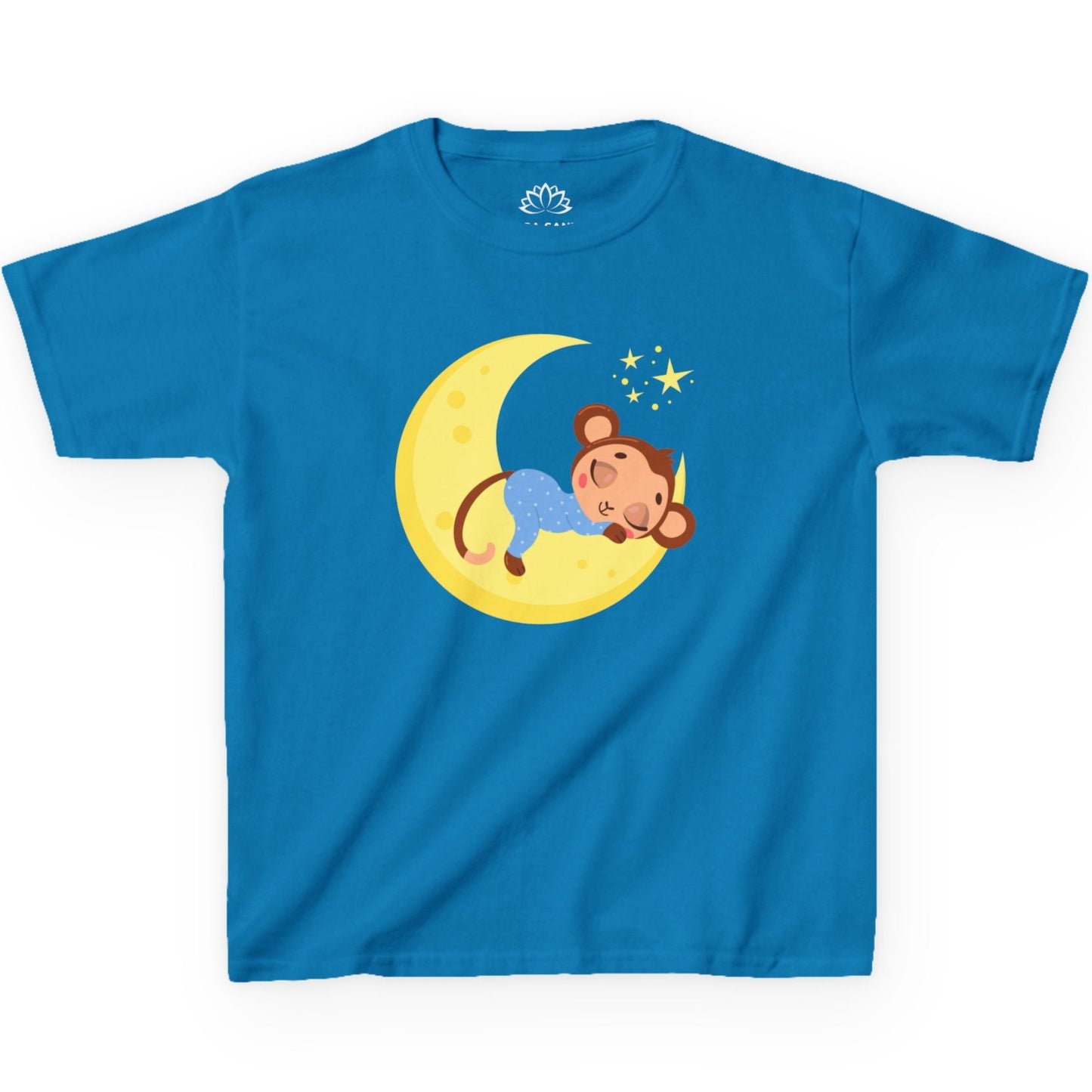AFFE MOND STERNENHIMMEL • Pijama Schlafoberteil Oversize Kinder T-Shirt Mädchen Jungen • BIO Baumwolle 🌿