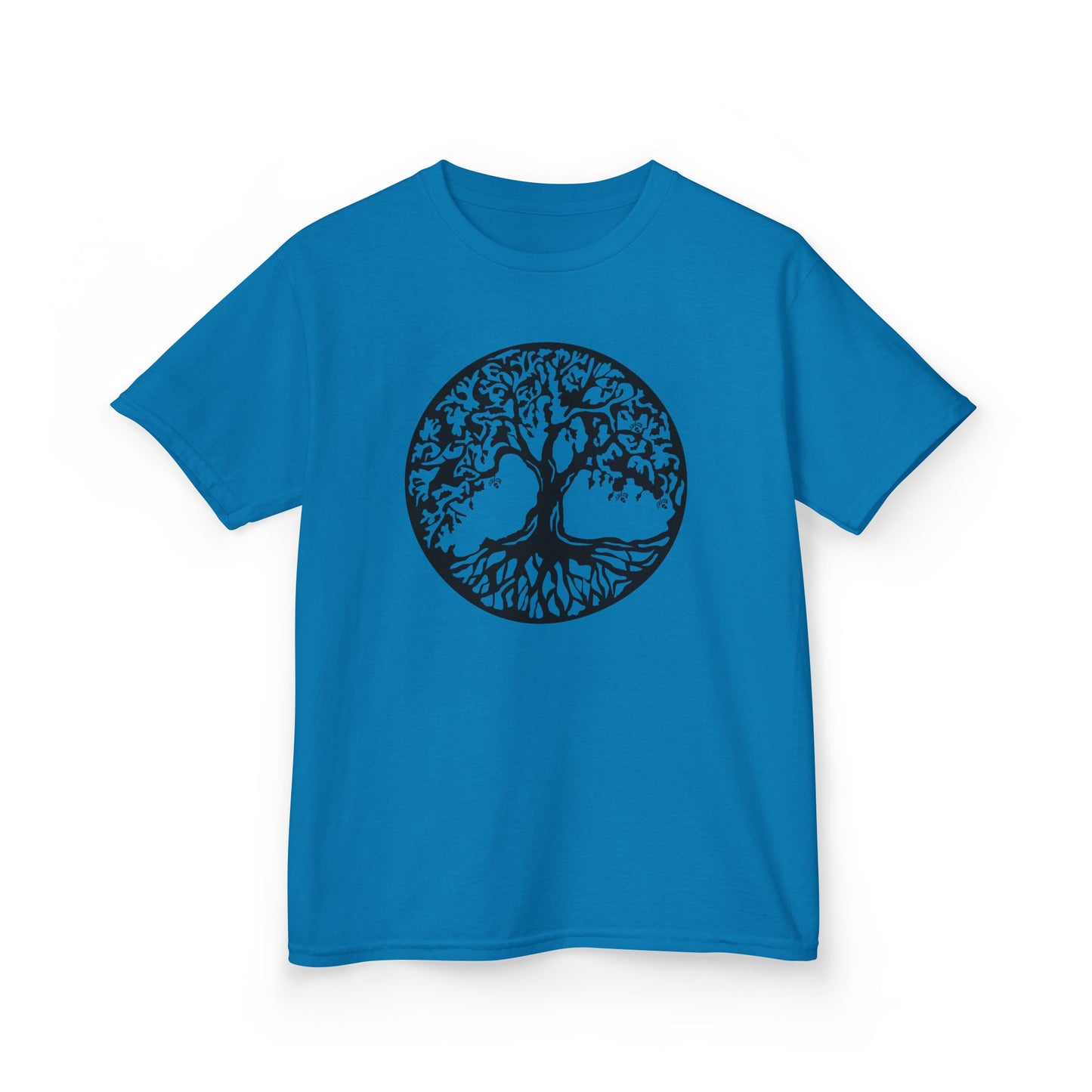 BAUM DES LEBENS - Schwarz • Kinder Oversize T-Shirt für Mädchen & Jungen (7–16 Jahre) • BIO Baumwolle 🌿
