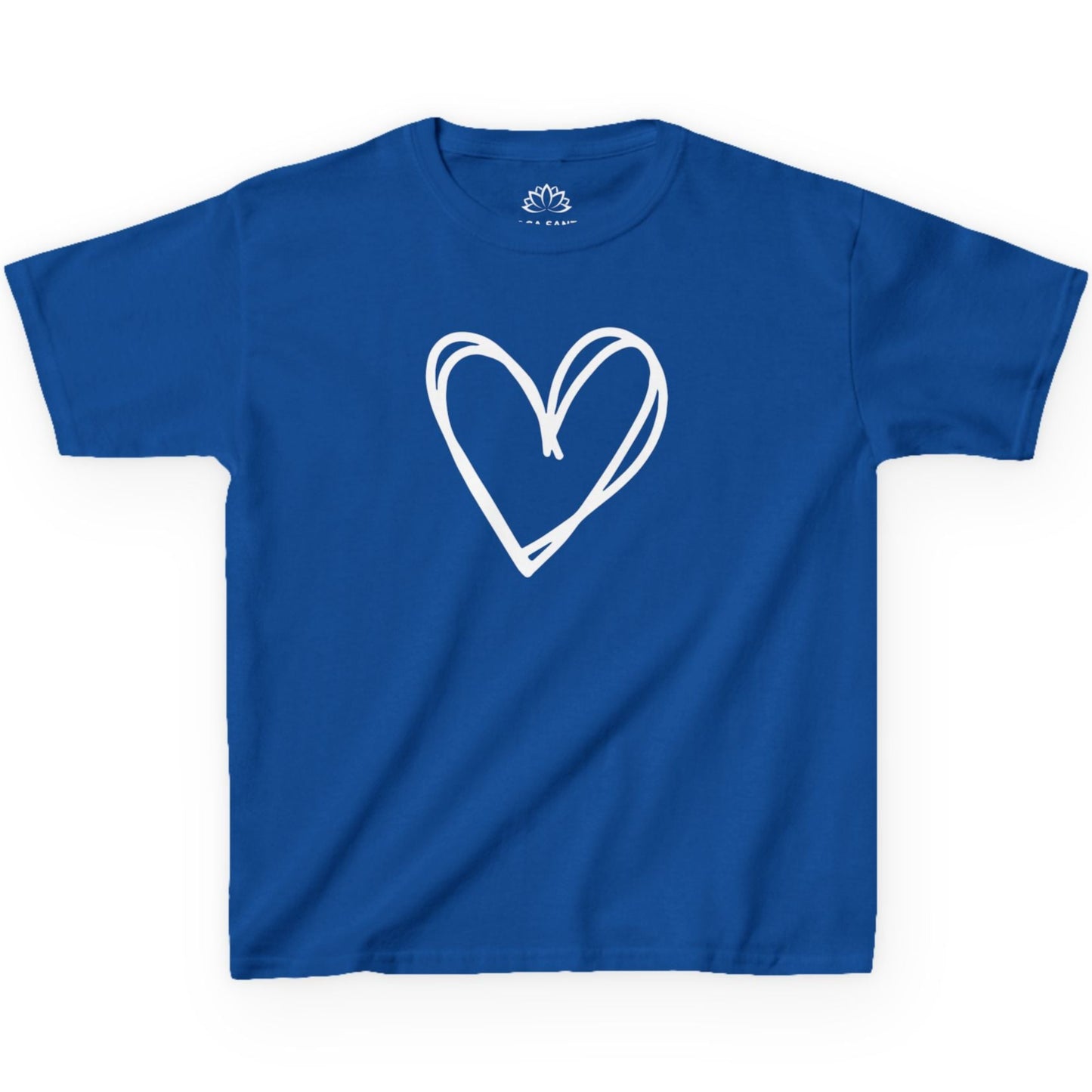 HERZ BILD HERZCHEN HANDGEZEICHNET LOVE PRINT MOTIV • Oversize Kinder T-Shirt Mädchen Jungen • BIO Baumwolle 🌿