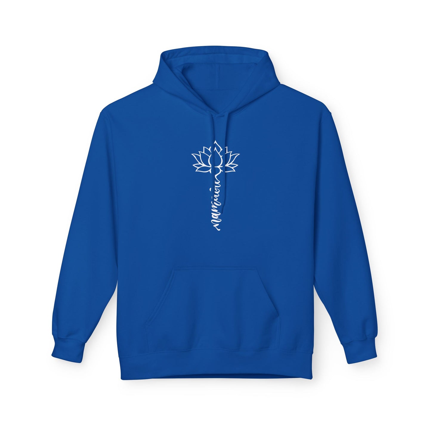 NAMASTE SCHRIFT LOTUSBLÜTEN LOTUSBLUME • BUDDHISTISCHER, HINDUISTISCHER, SANSKRIT YOGA Hoodie für Damen & Herren Fleece Kuschelweich • Baumwolle 🌿