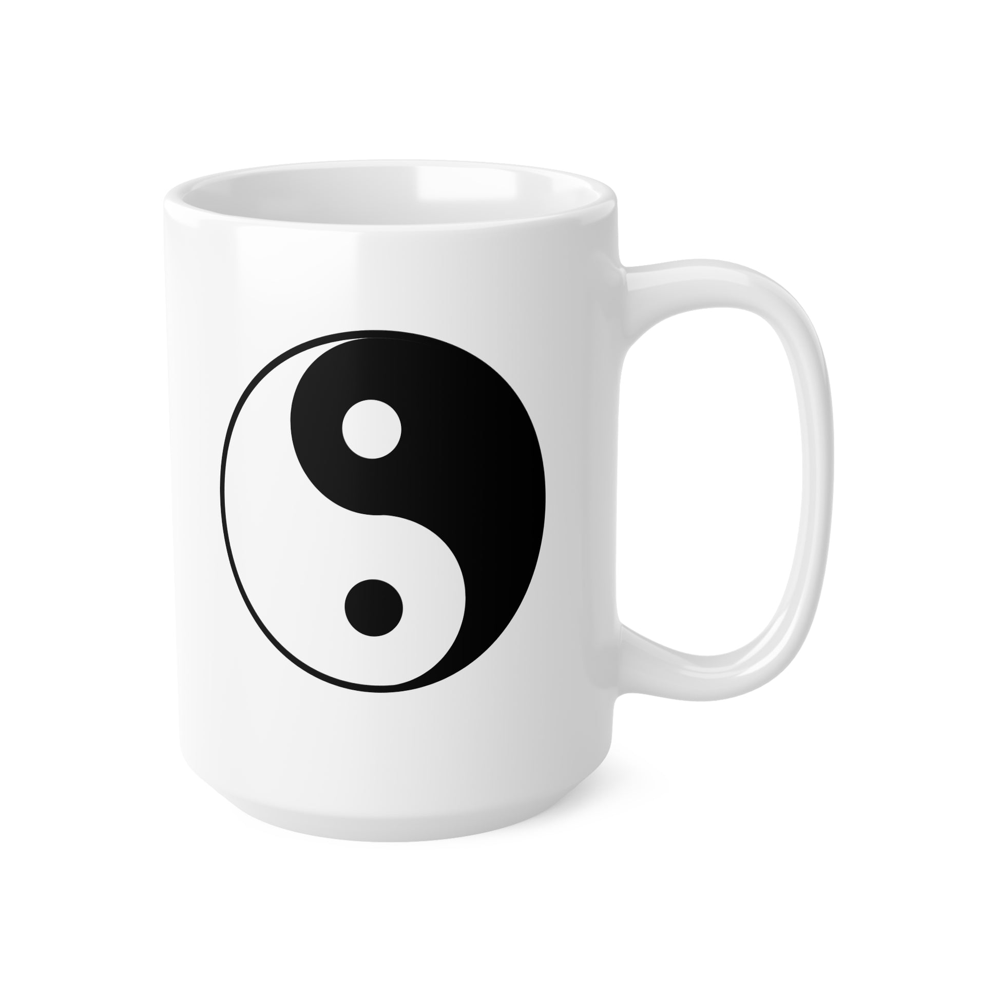 YING YANG ZEICHEN SYMBOL • Spirituelles Motiv • 440ml XXL Kaffeebecher - YOGA SANTA