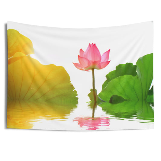 LOTUS SEE FLORA FAUNA • Wandtuch • Wandttepich • Wanddekor in v. Größen bis XXL