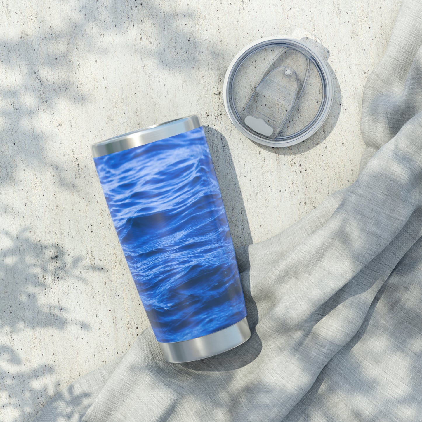 MEER MOTIV BLAUES WASSER • Thermo-Reisebecher XL • 590 ml • Tumbler Vagabond