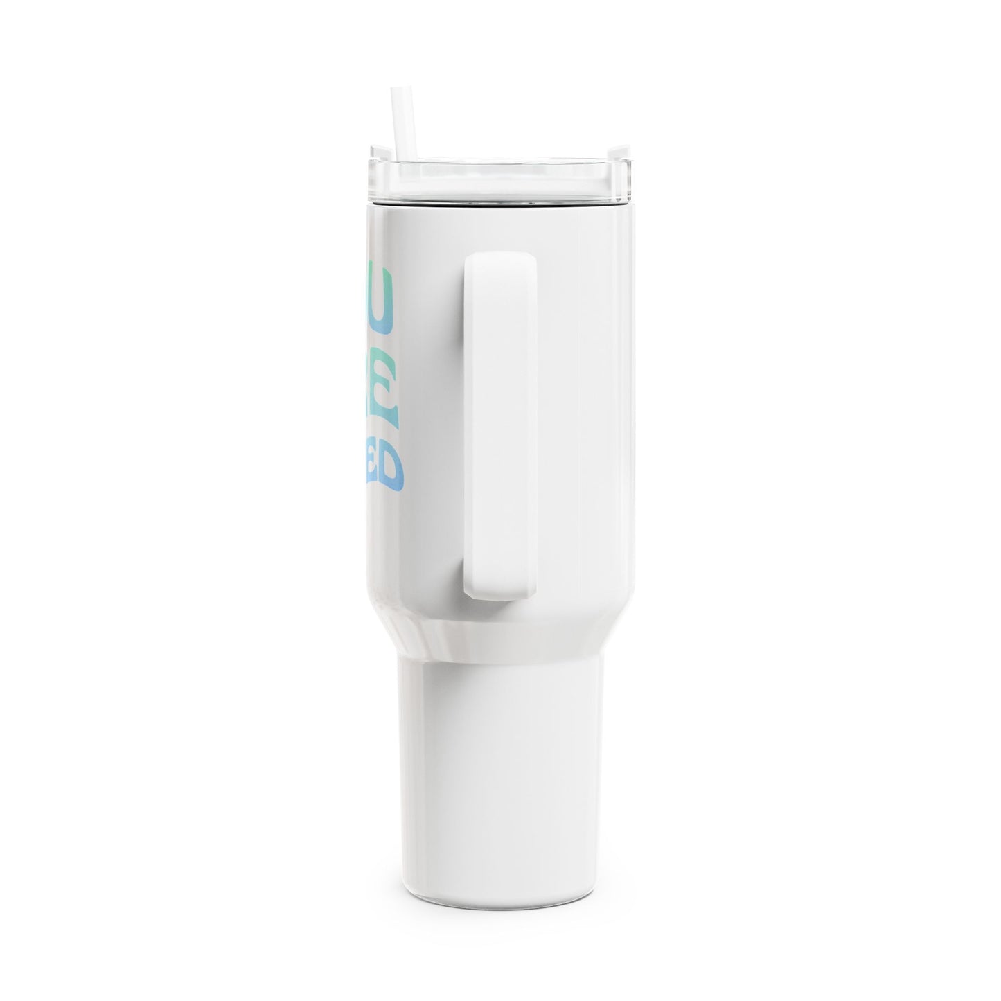 YOU ARE LOVED Spruch Liebesbeweis Liebesbotschaft • Tumbler mit Henkel & Strohhalm • XXL Reisebecher 1,2L - YOGA SANTA