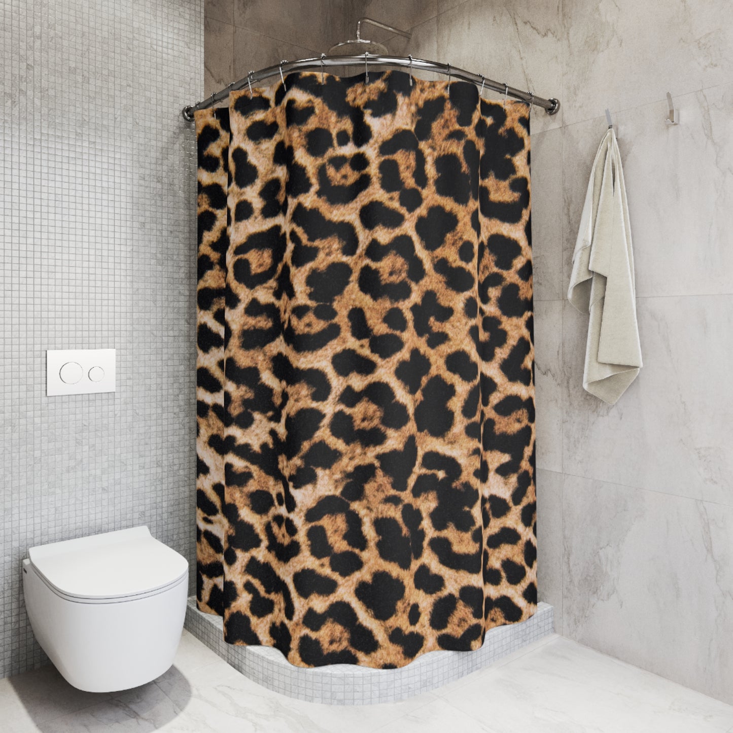 LEOPARDEN LEO ANIMAL PRINT • Hochwertiger, Schöner Duschvorhang 180x200 cm