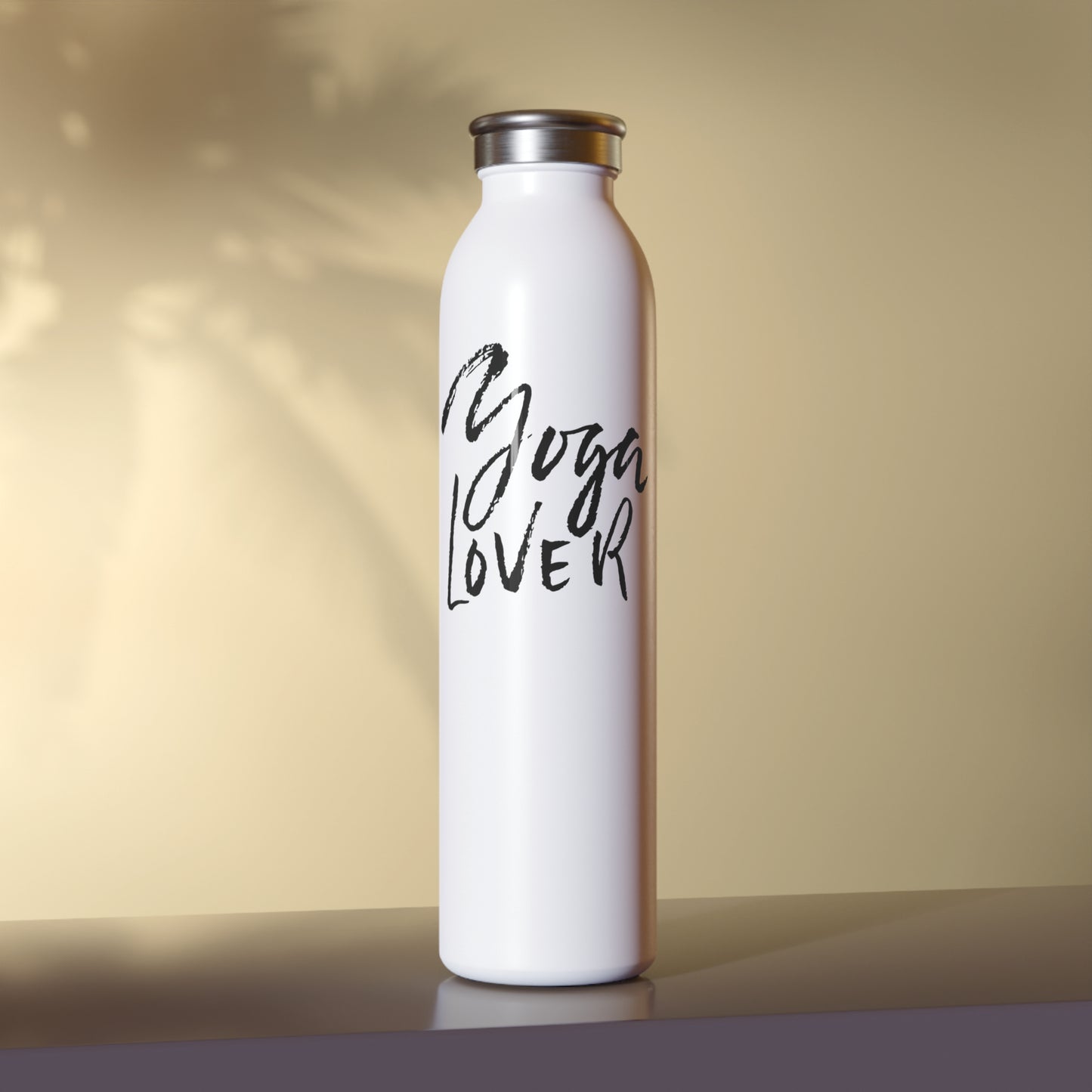 YOGA LOVER • YOGA LIEBHABER HOBBY • Edelstahl Thermosflasche SLIM • 600 ml