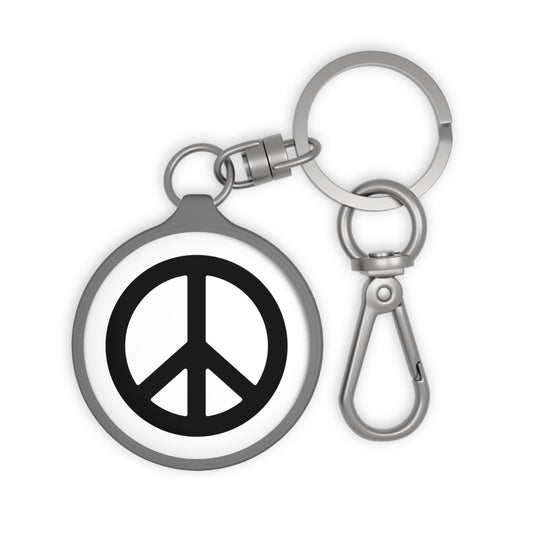 PEACE SYMBOL ZEICHEN FRIEDEN • Edler Luxus Schlüsselanhänger mit Karabiner für Frauen & Männer