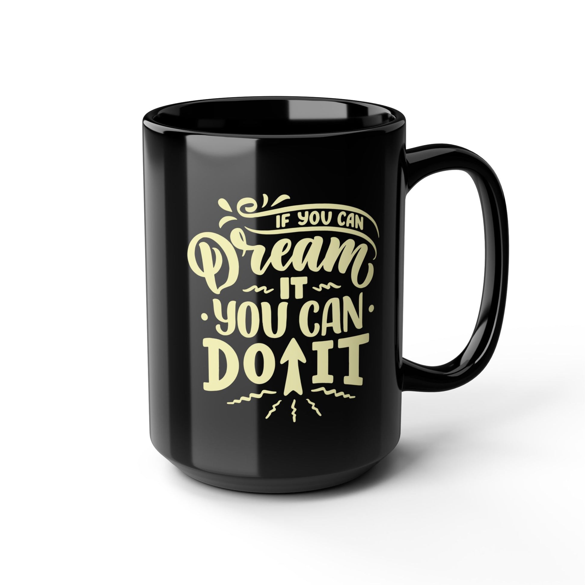 Black Mug (11oz, 15oz) - YOGA SANTA