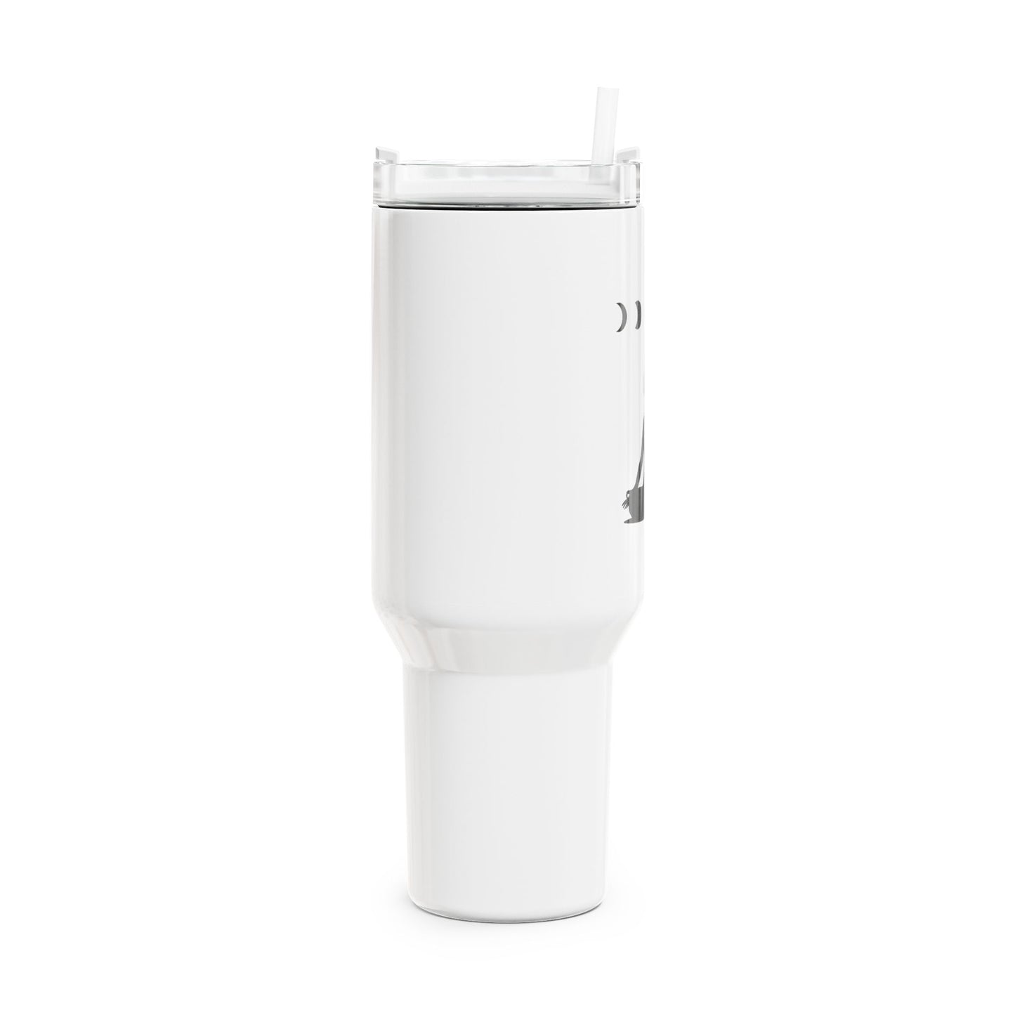 MONDPHASEN YOGA MEDITATION POSE ASANA • Tumbler mit Henkel & Strohhalm • XXL Reisebecher 1,2L - YOGA SANTA