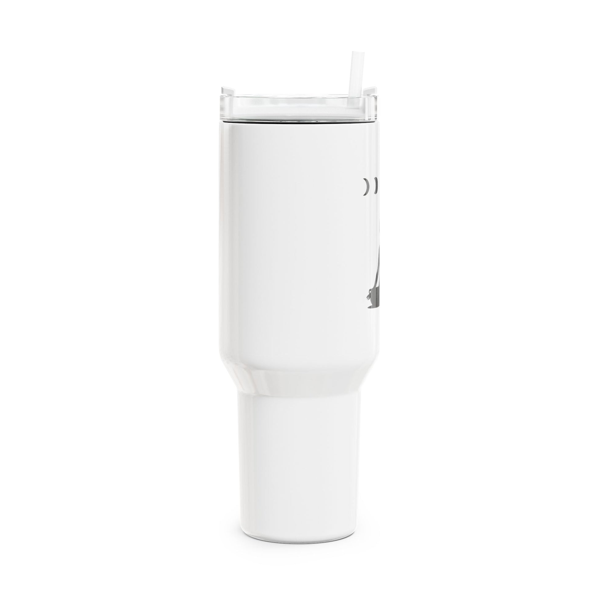 MONDPHASEN YOGA MEDITATION POSE ASANA • Tumbler mit Henkel & Strohhalm • XXL Reisebecher 1,2L - YOGA SANTA