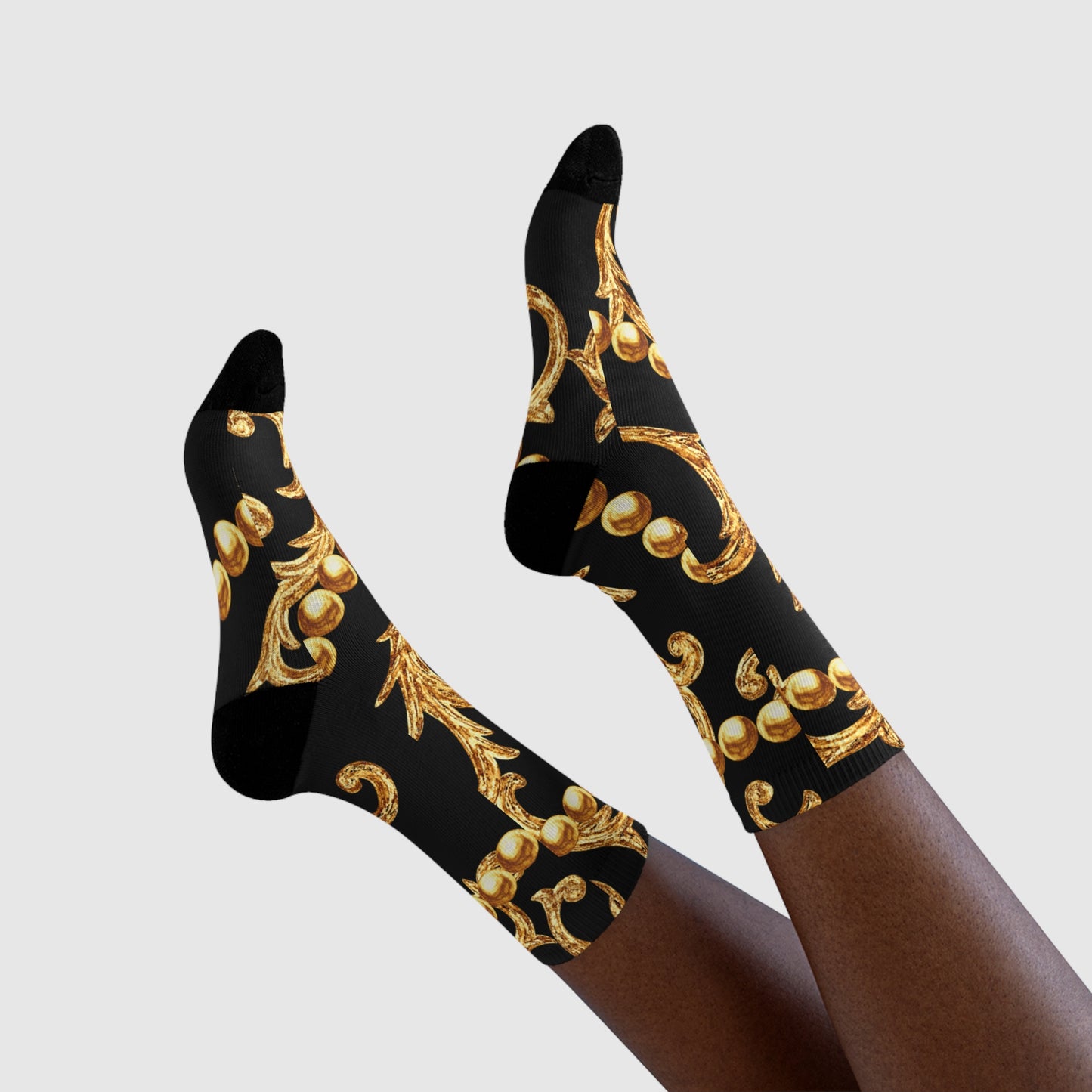 LUXUS SOCKEN FLORAL BAROCK ELEGANT LUXURIÖS • HAPPY SOCKS Crew Socken mit Motiv