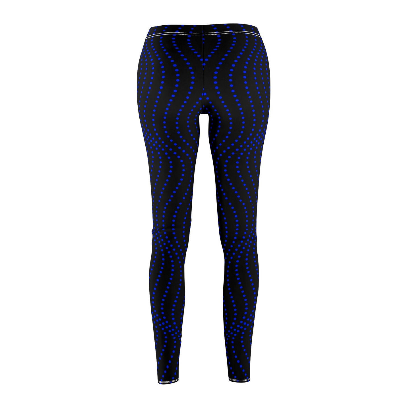 BLAUE PUNKTE AUF SCHWARZER LEGGINGS • Beste Leggins für Sport & Freizeit