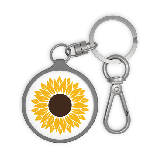 SONNENBLUME • Edler Luxus Schlüsselanhänger mit Karabiner für Frauen & Männer