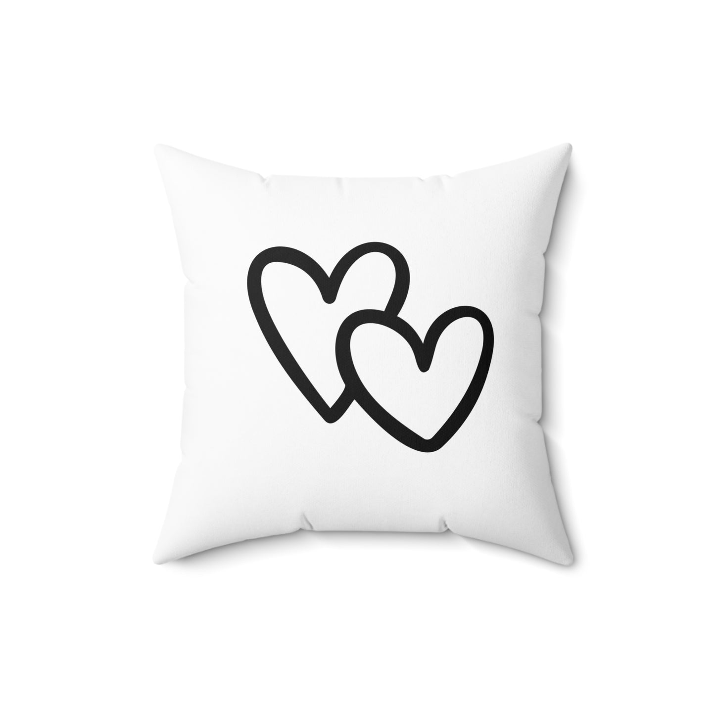 HERZEN NIEDLICH • Liebesbeweis Geschenk, LOVE Liebesbotschaft • Deko Kissen mit Reißverschluss Quadratisch Weiss