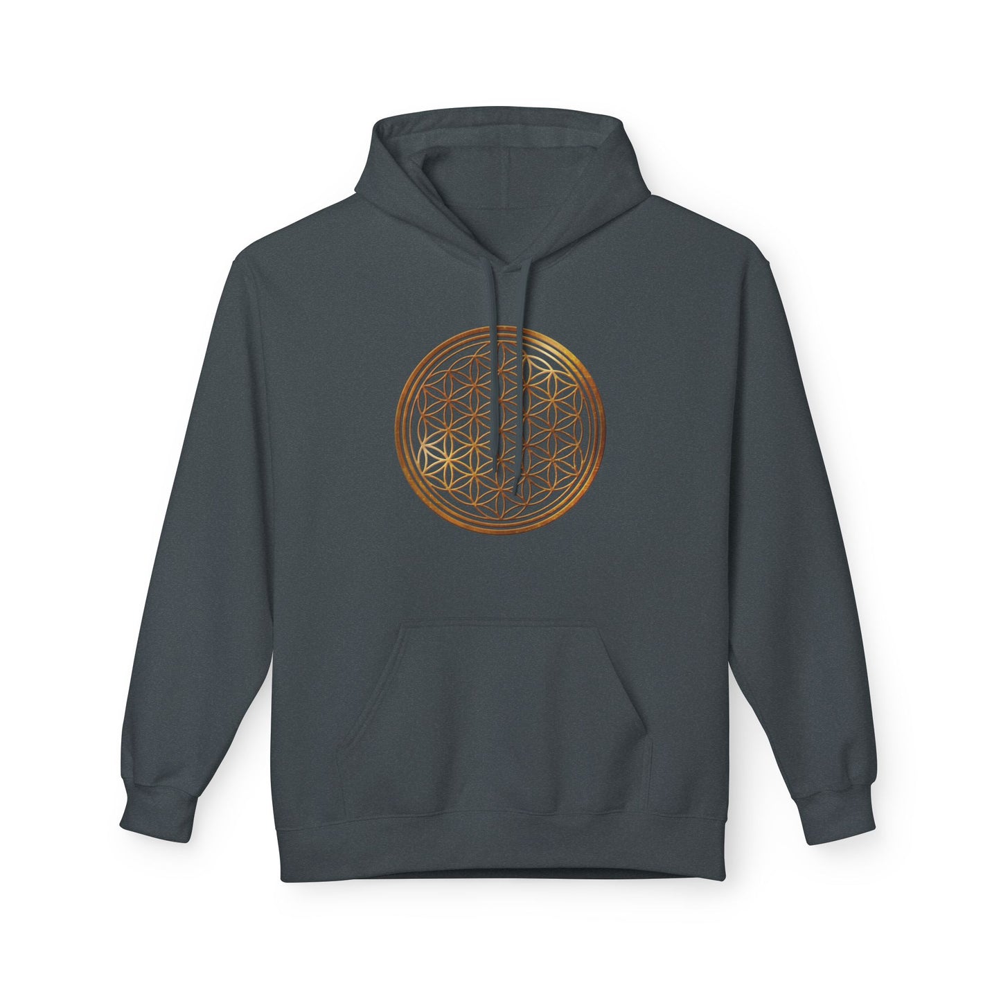 BLUME DES LEBENS SYMBOL ZEICHEN PRINTMOTIV • SPIRITUELLER Hoodie für Damen & Herren Fleece Kapuzenpullover Kuschelweich • Baumwolle 🌿