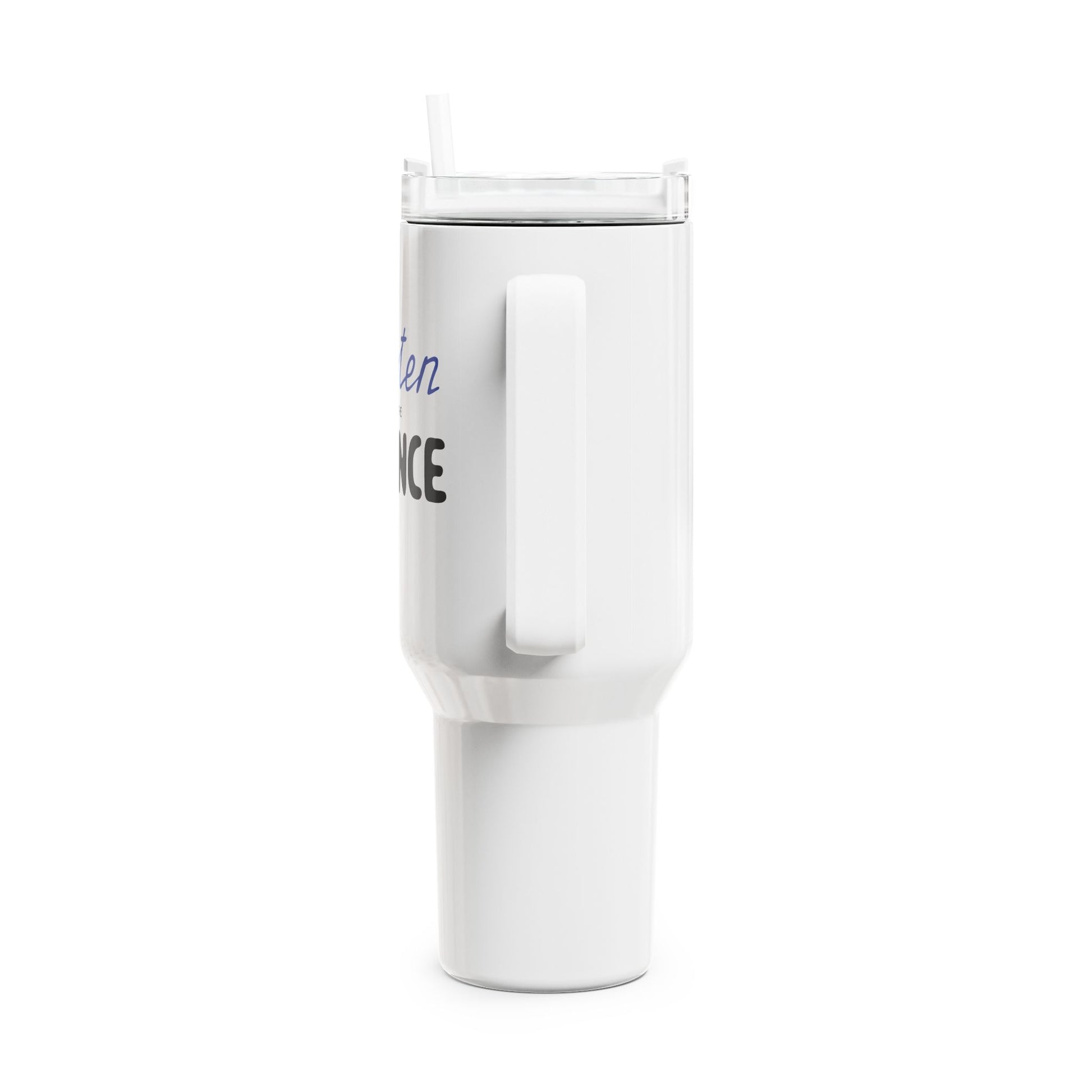 LISTEN TO THE SILENCE - YOGA MEDITATION  • Tumbler mit Henkel & Strohhalm • XXL Reisebecher 1,2L - YOGA SANTA