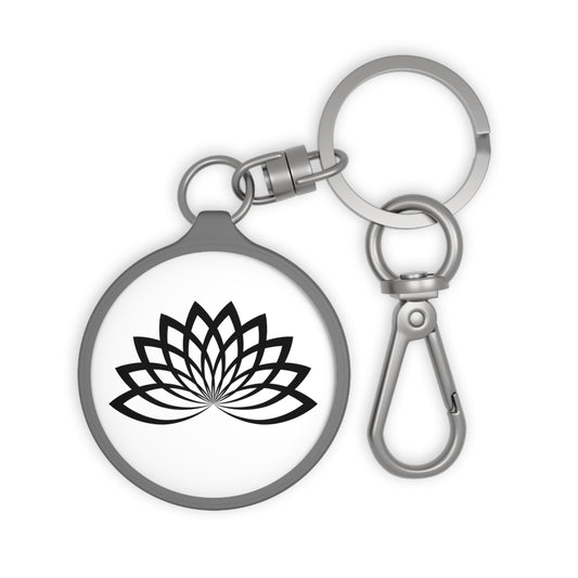 LOTUS SYMBOL BUDDHISTISCHE BLÜTE • Edler Luxus Schlüsselanhänger mit Karabiner für Frauen & Männer