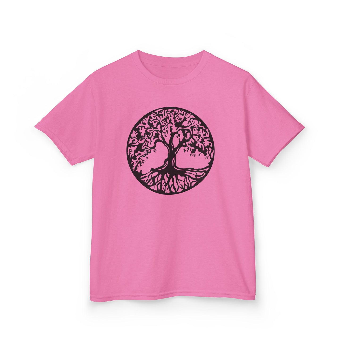 BAUM DES LEBENS - Schwarz • Kinder Oversize T-Shirt für Mädchen & Jungen (7–16 Jahre) • BIO Baumwolle 🌿