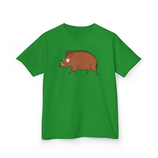 WILDSCHWEIN WALDTIER COMIC NIEDLICH SÜß • Kinder Oversize T-Shirt für Mädchen & Jungen (7–16 Jahre) • BIO Baumwolle 🌿