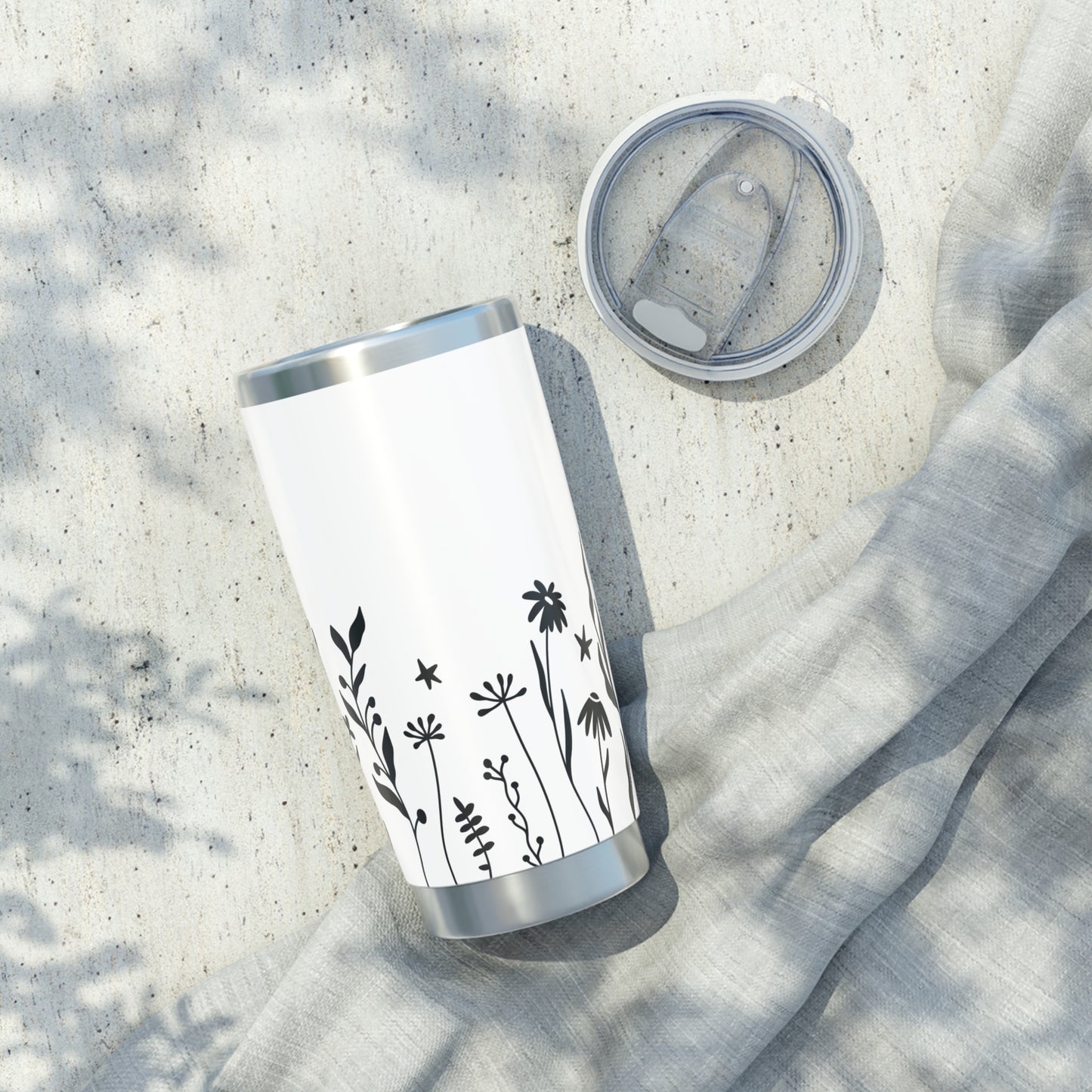 BLUMEN MOTIV FLORALE CLIPART • Thermo-Reisebecher XL • 590 ml • Tumbler Vagabond