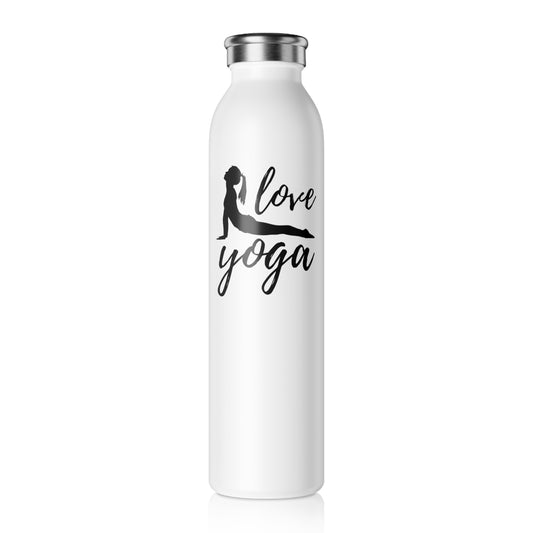 YOGA LOVER YOGA POSE ASANA • Edelstahl Thermosflasche SLIM • 600 ml