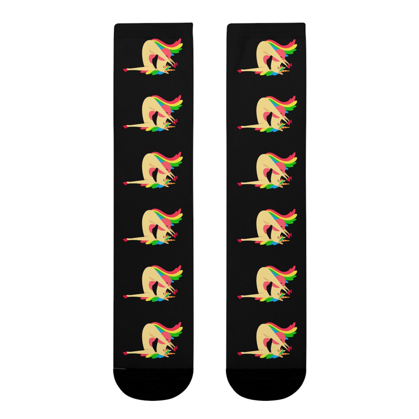 EINHÖRNER COMIC Zeichnung • HAPPY SOCKS Crew Socken Bunt mit Motiv