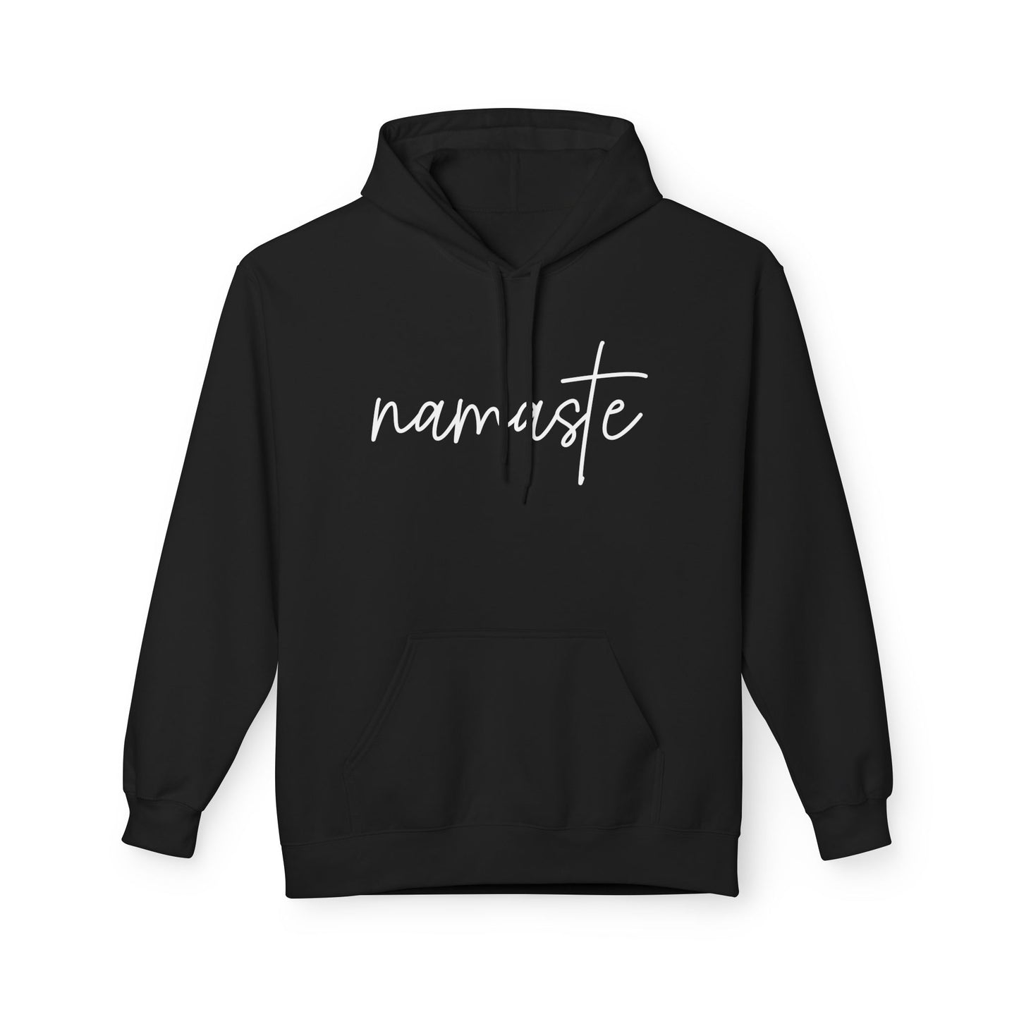NAMASTE YOGA SANSKRIT HINDUISMUS Schriftzug • Kuschelweicher Hoodie für Damen & Herren • Baumwolle 🌿
