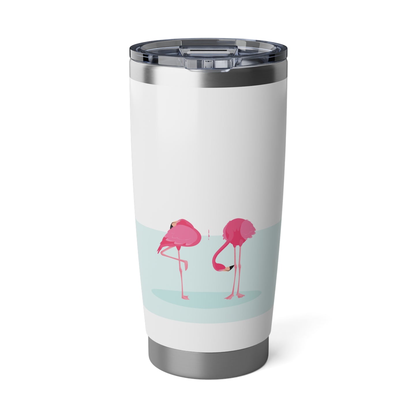 FLAMINGO PINK VOGEL ROSA COMIC LUSTIG • Thermo-Reisebecher XL • 590 ml • Tumbler Vagabond