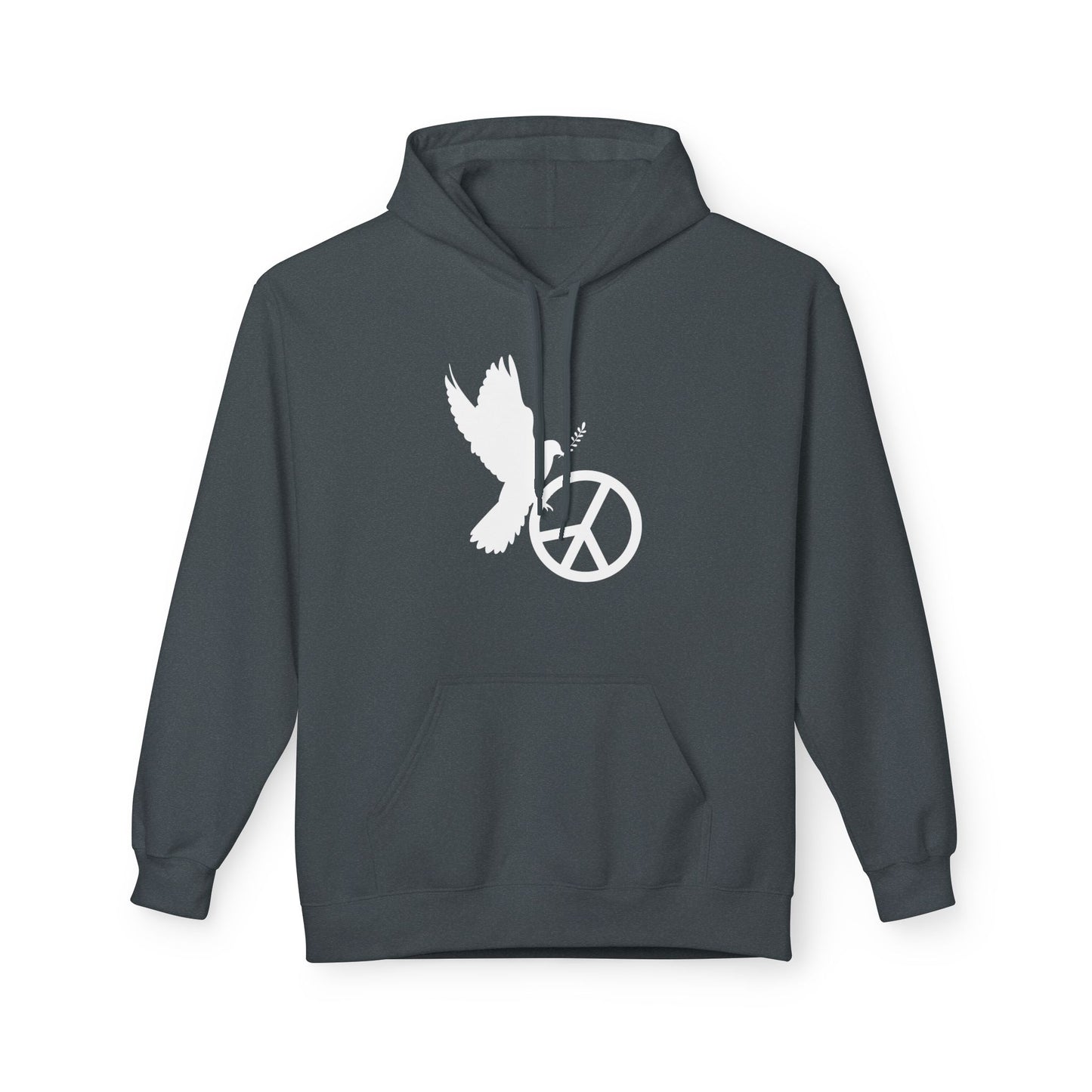 FRIEDENSTAUBE PEACE ZEICHEN FRIEDENSMOTIV FRIEDENSBOTSCHAFT • Kuschelweicher Hoodie für Damen & Herren • Baumwolle 🌿