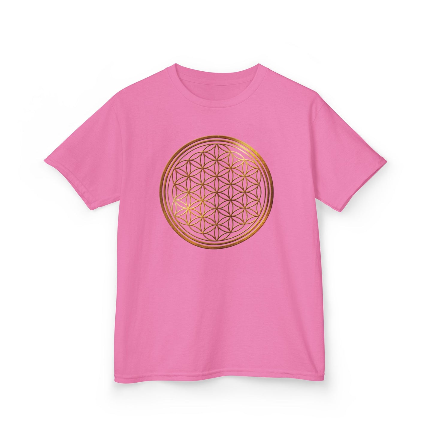 BLUME DES LEBENS • Kinder Oversize T-Shirt für Mädchen & Jungen (7–16 Jahre) • BIO Baumwolle 🌿