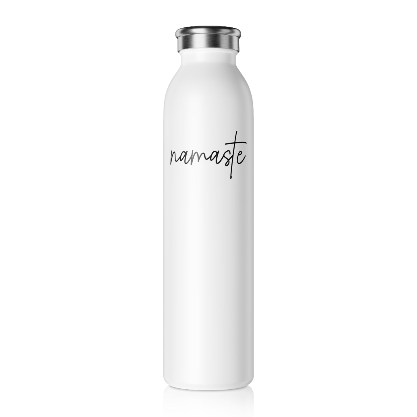 NAMASTE YOGA SPRUCH • BUDDHISTISCH HINDUISTISCH • Edelstahl Thermosflasche SLIM • 600 ml