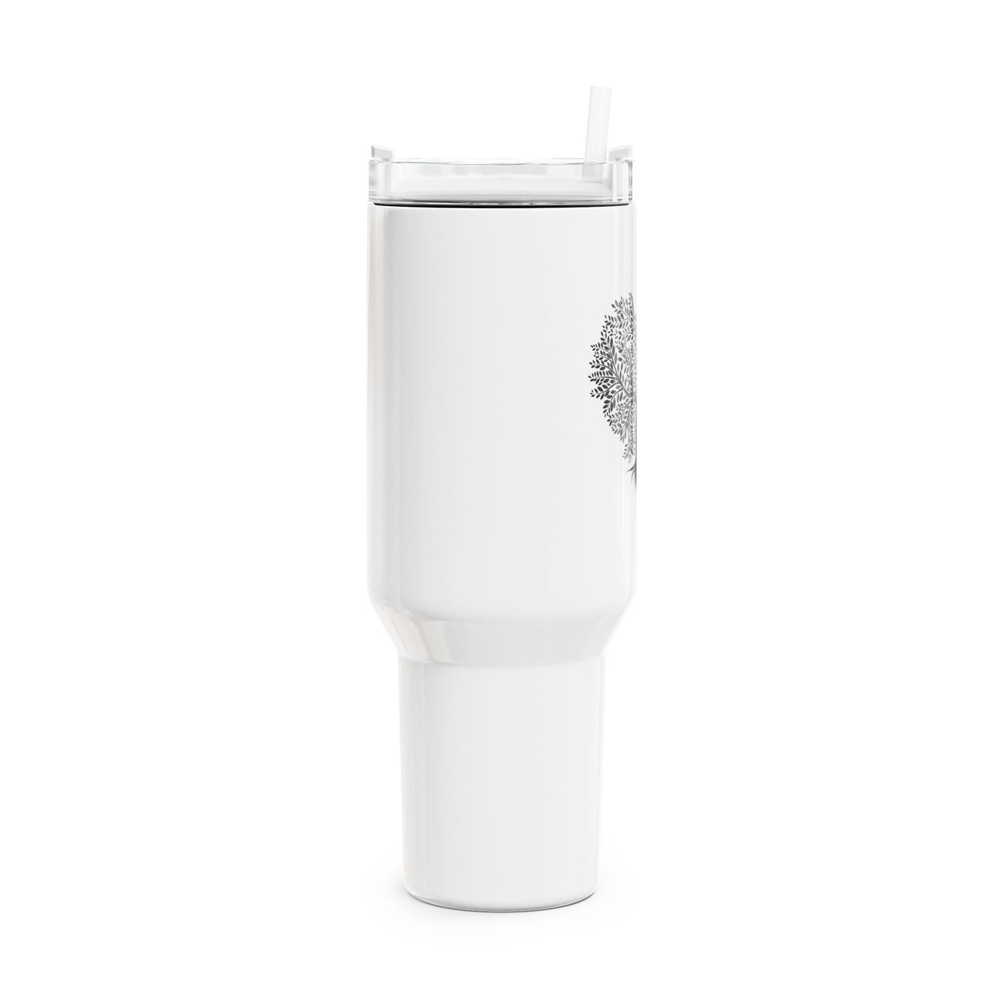BAUM HERZ MOTIV • Liebesbeweis Geschenk, LOVE Liebesbotschaft • Tumbler mit Henkel & Strohhalm • XXL Reisebecher 1,2L