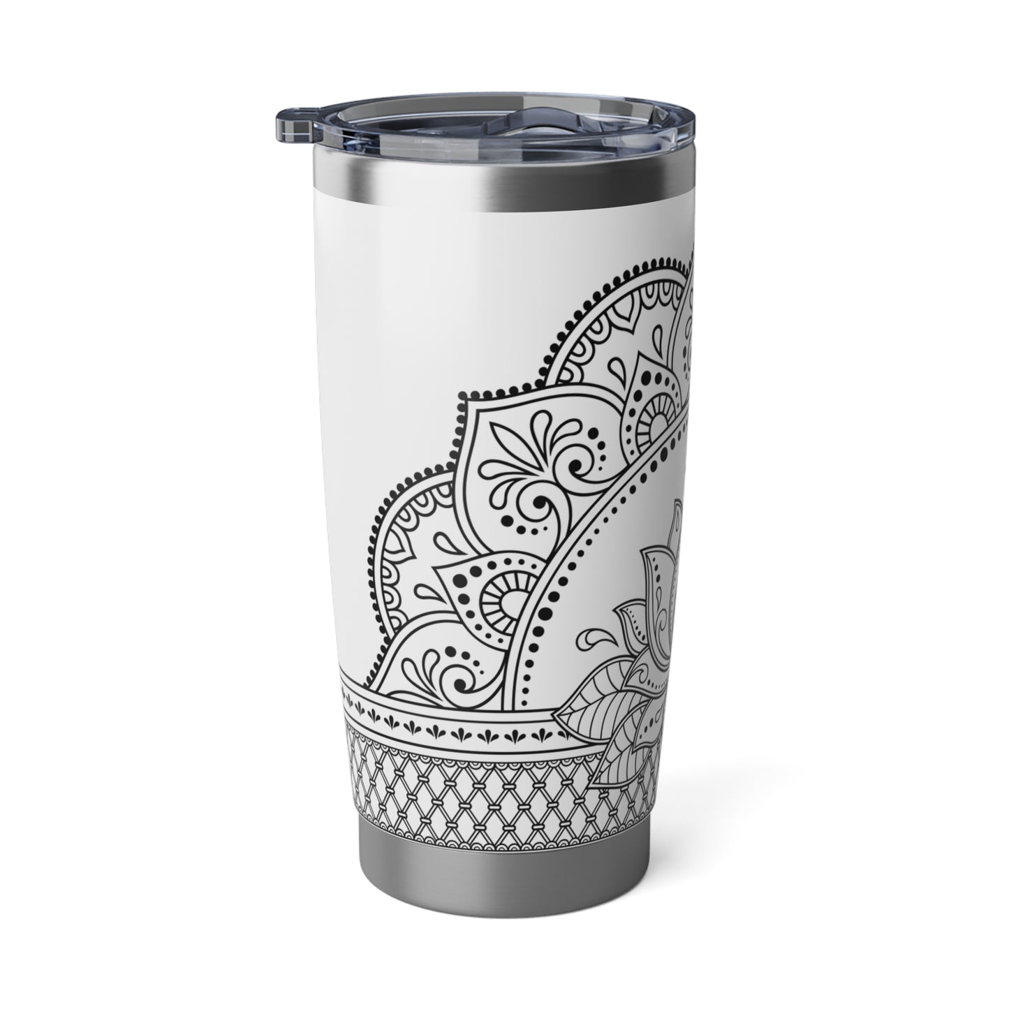 LOTUSBLÜTE ORNAMENT LOTUSBLUME • Thermo-Reisebecher XL • 590 ml • Tumbler Vagabond