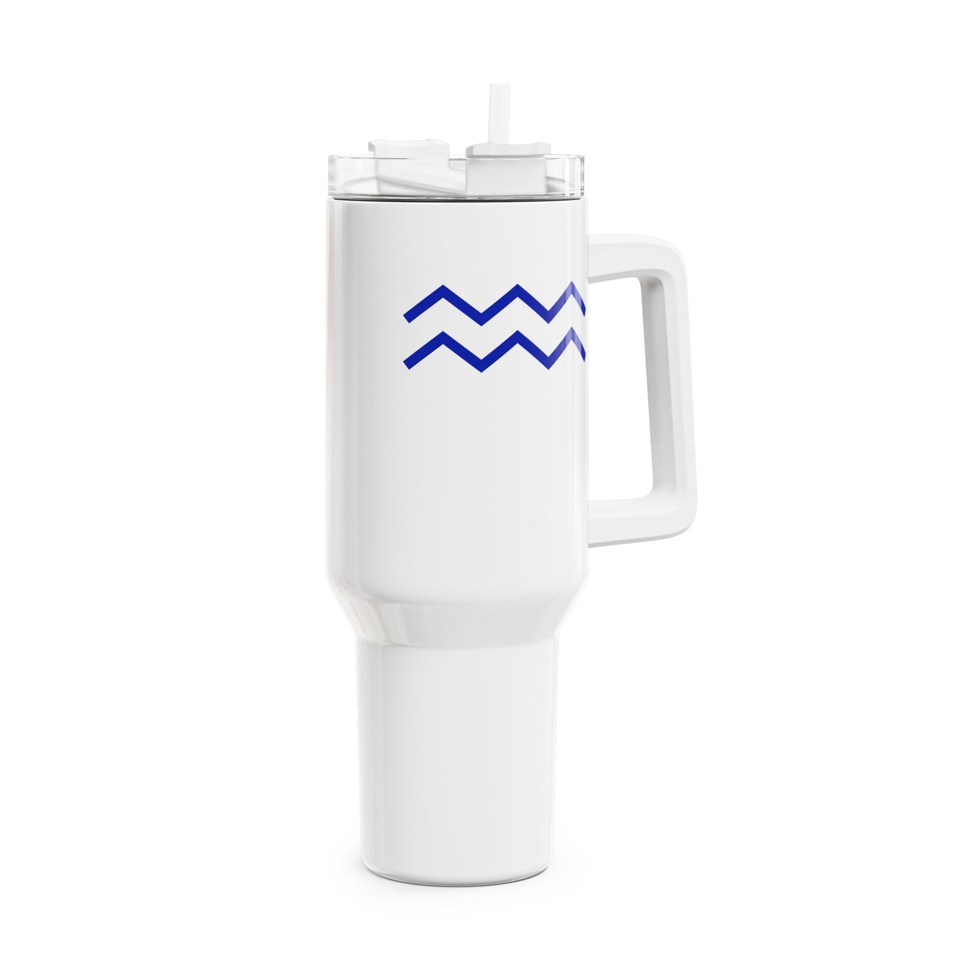 WASSERMANN AQUARIUS STERNZEICHEN Tierkreiszeichen Geburtstagsgeschenkidee  • Tumbler mit Henkel & Strohhalm • XXL Reisebecher 1,2L - YOGA SANTA