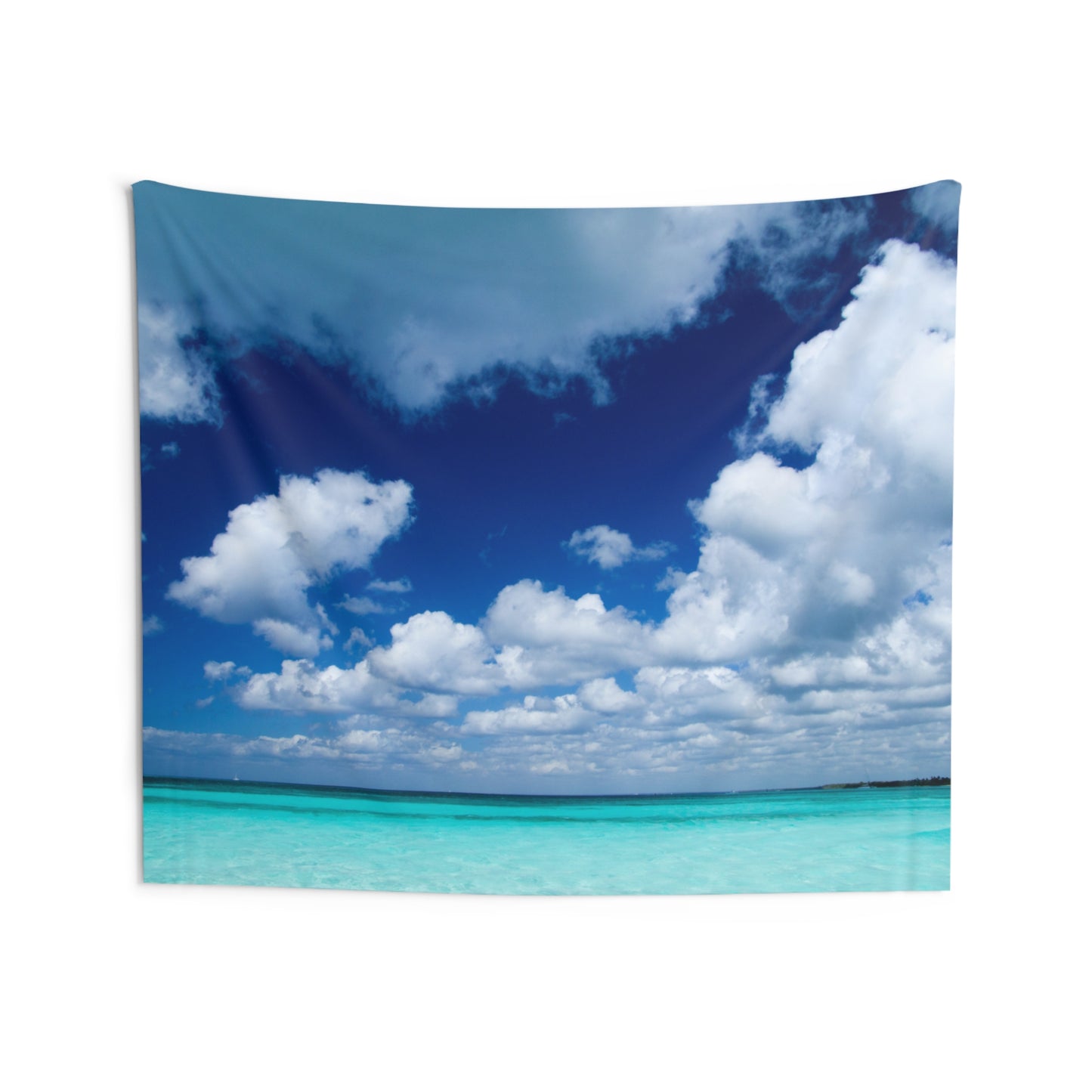 SOMMERURLAUB MEER HIMMEL WOLKEN • Wandtuch • Wandttepich • Wanddekor in v. Größen bis XXL