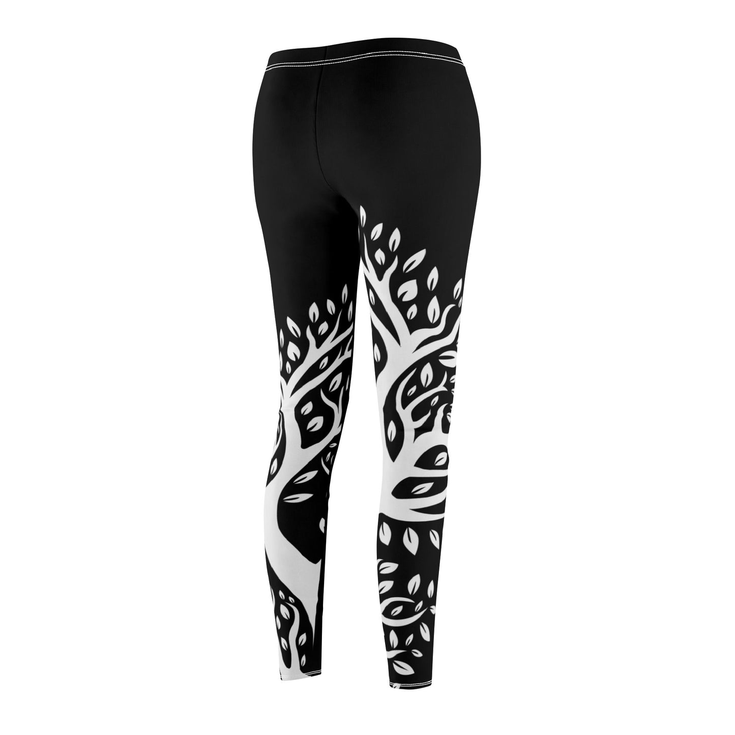 KLETTERPFLANZE FLORALES BLUMENMUSTER NATURMOTIV • Olivenbaum Damen Leggins Schwarz • Beste Leggings für Sport & Freizeit