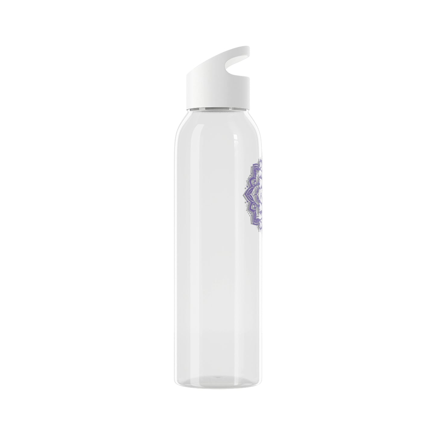 MANDALA BLUME FLORAL LILA VIOLET • Wasserflasche Sky 650 ml
