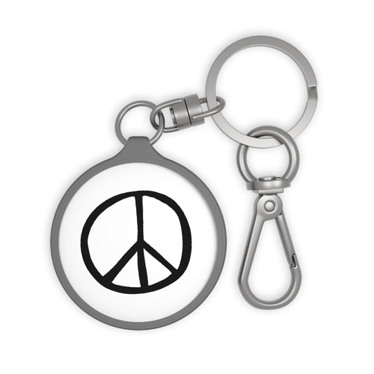 PEACE ZEICHEN NIEDLICH • Edler Luxus Schlüsselanhänger mit Karabiner für Frauen & Männer