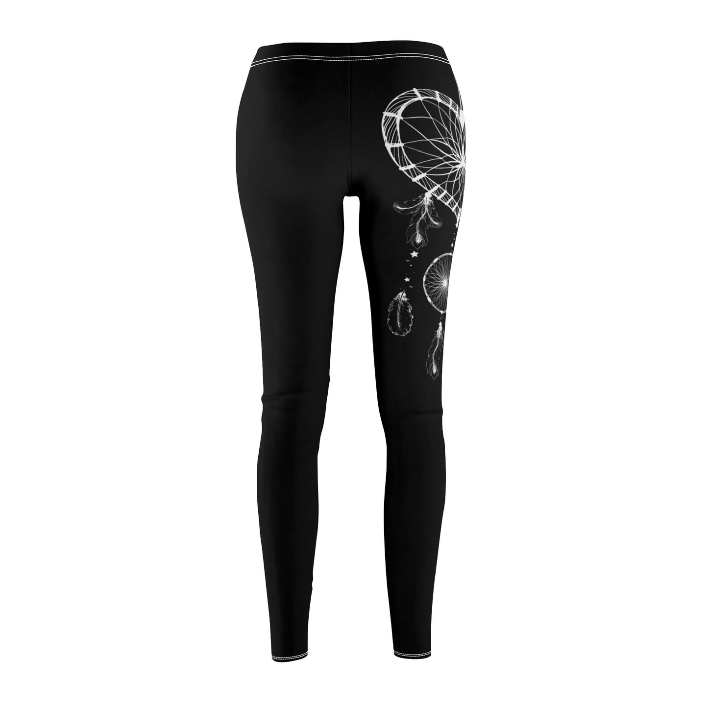 HERZ TRAUMFÄNGER • Spirituelles Indianer Motiv • BOHO STYLE - Hippie Damen-Leggings mit Print Aufdruck • Beste Leggings für Sport & Alltag