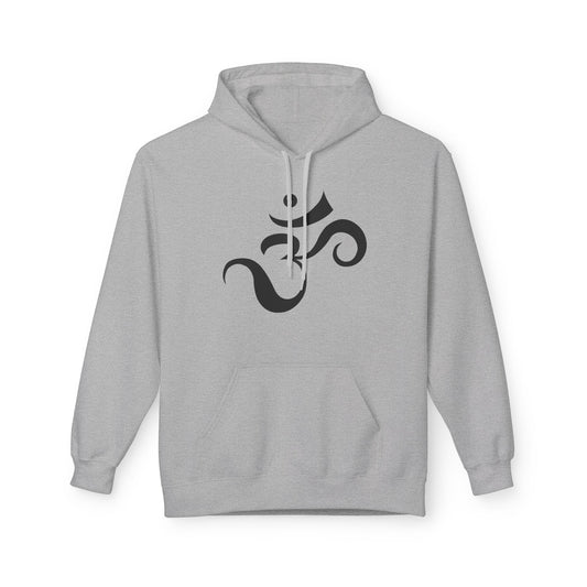 OM SYMBOL OHM ZEICHNUNG SANSKRIT BUDHHISMUS HINDUISMUS MANTRA • Fleece Hoodie für Damen & Herren • Baumwolle 🌿