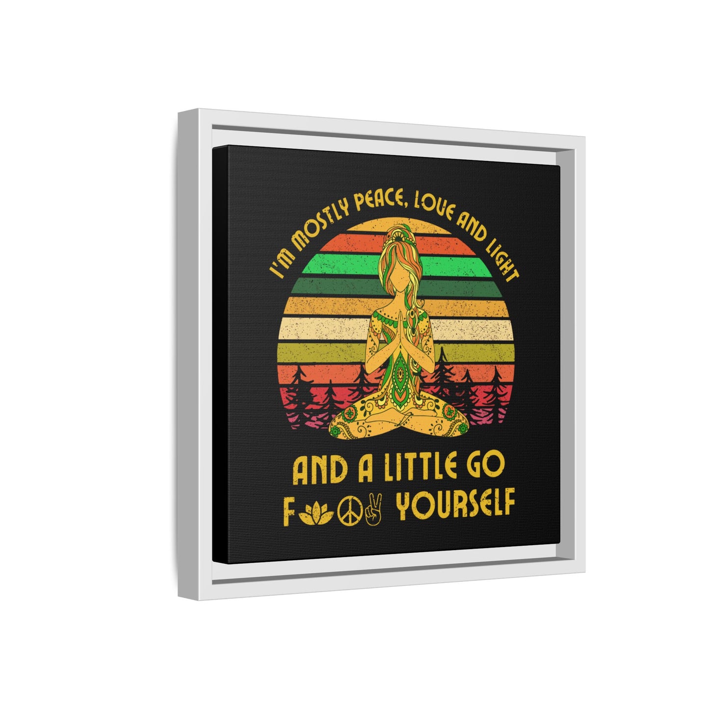 Matte Canvas, Framed (Multi-color)