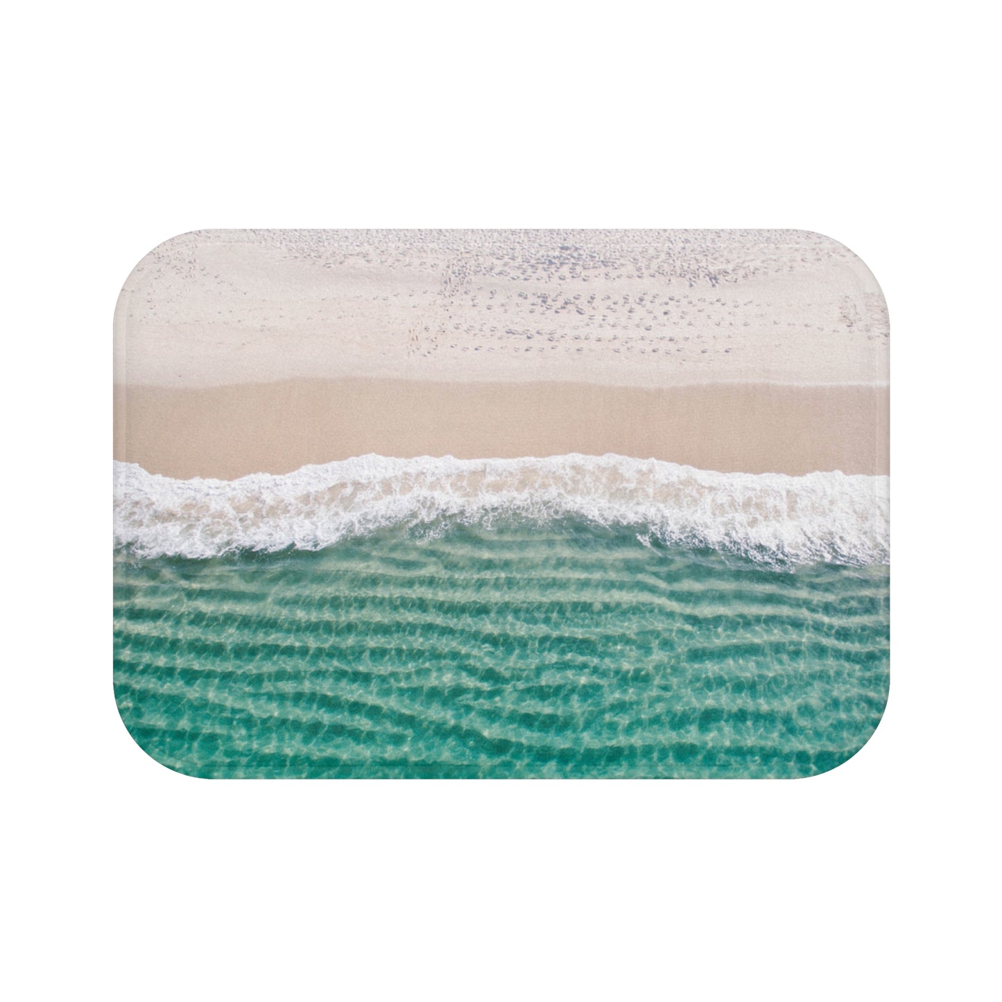 STRAND MEER WELLEN • Badvorleger / Fussmatte / Badteppich EXTRA Weich • 43 x 61 cm & 53 x 86 cm