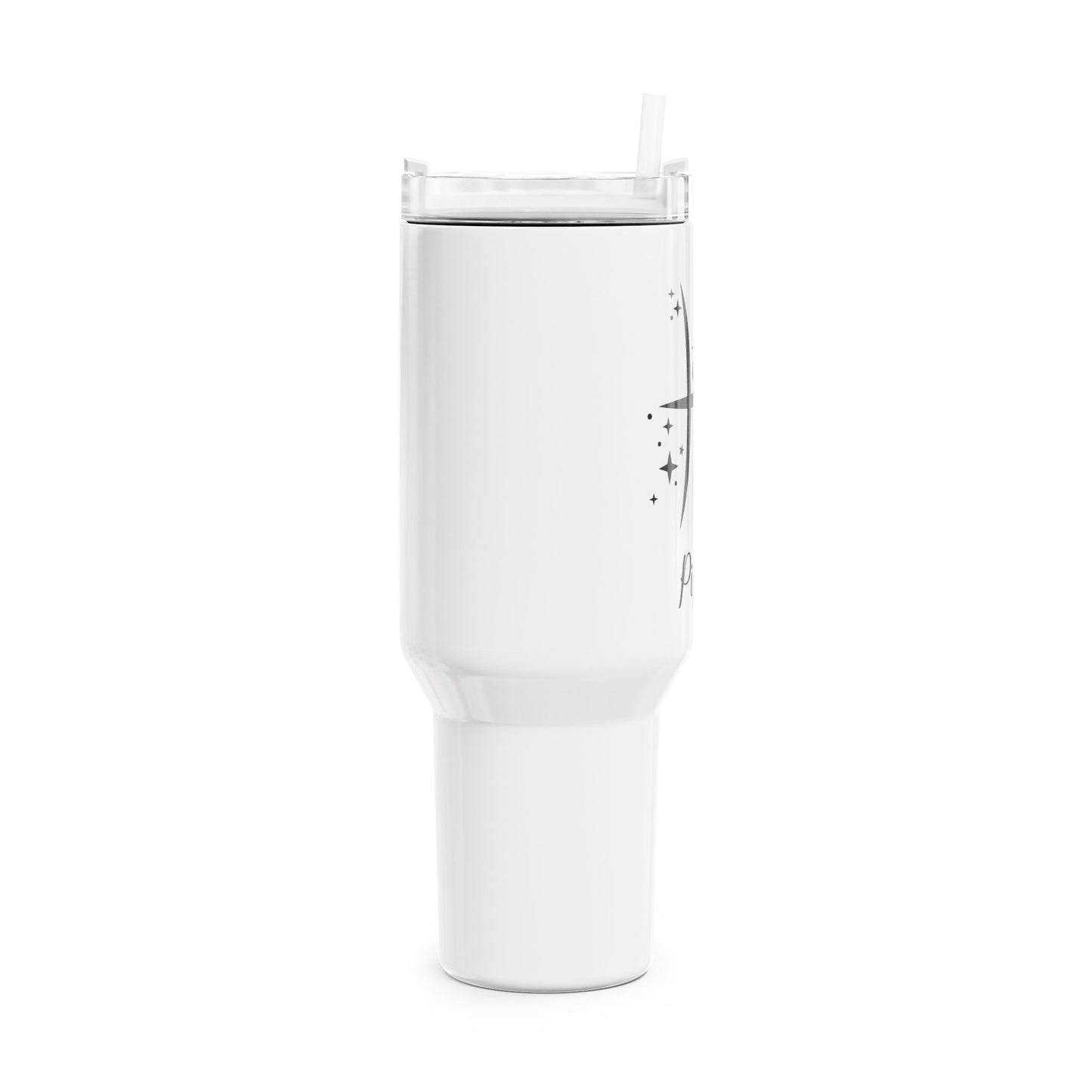 FISCHE PISCES Symbol Sterne Zeichen Tierkreiszeichen • Tumbler mit Henkel & Strohhalm • XXL Reisebecher 1,2L - YOGA SANTA